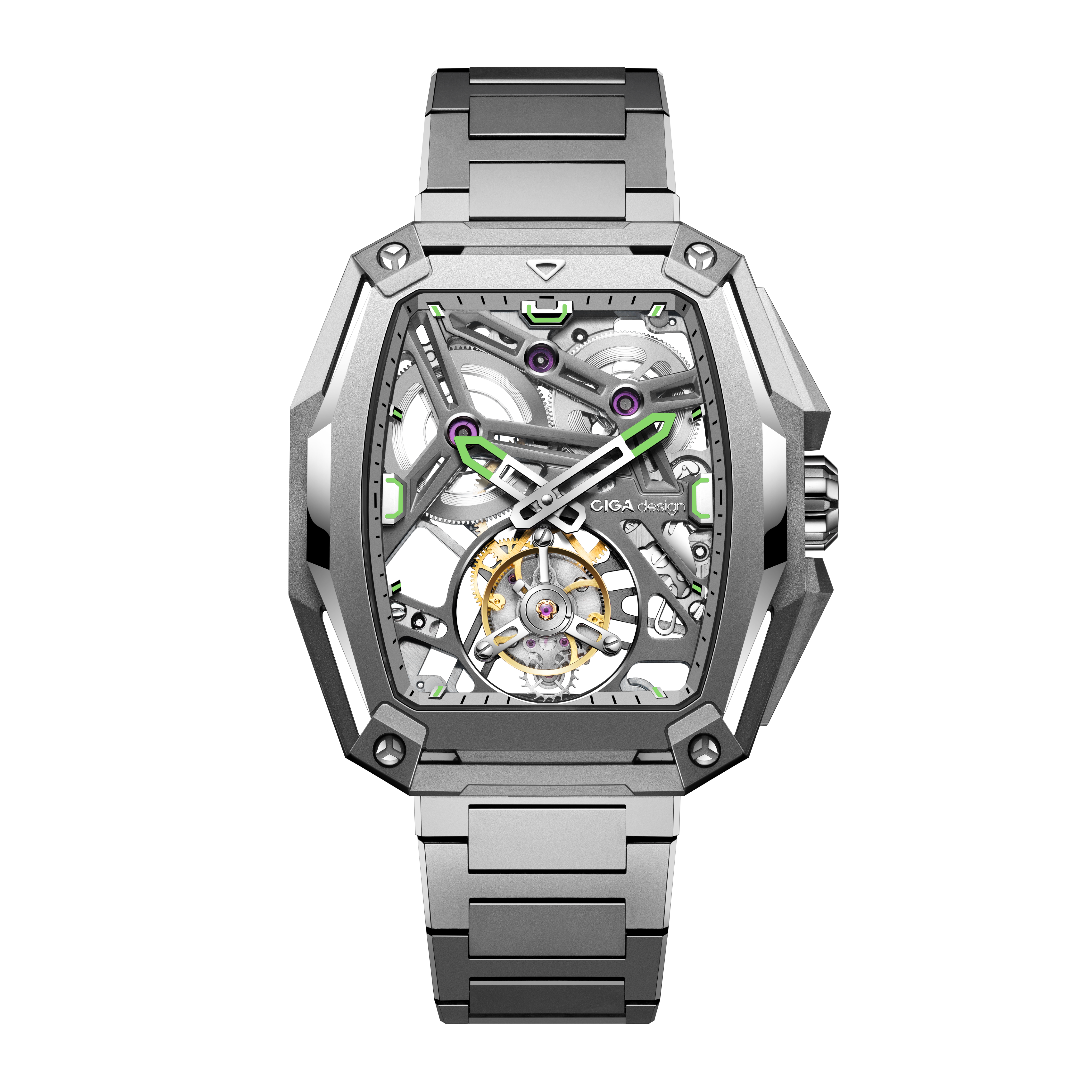 CIGA design ADVANCED SKELETON COMPLICATION WATCH HUNTER · TOURBILLON