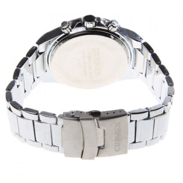 Curren Quartz Men's Chronograph (White 4.7cm Dial) - CUR099