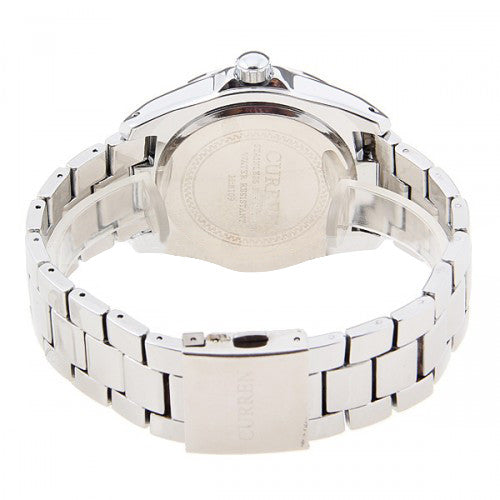 Curren Quartz Men's Stainless Steel Waterproof Watch (White 5.2cm Dial) - CUR082