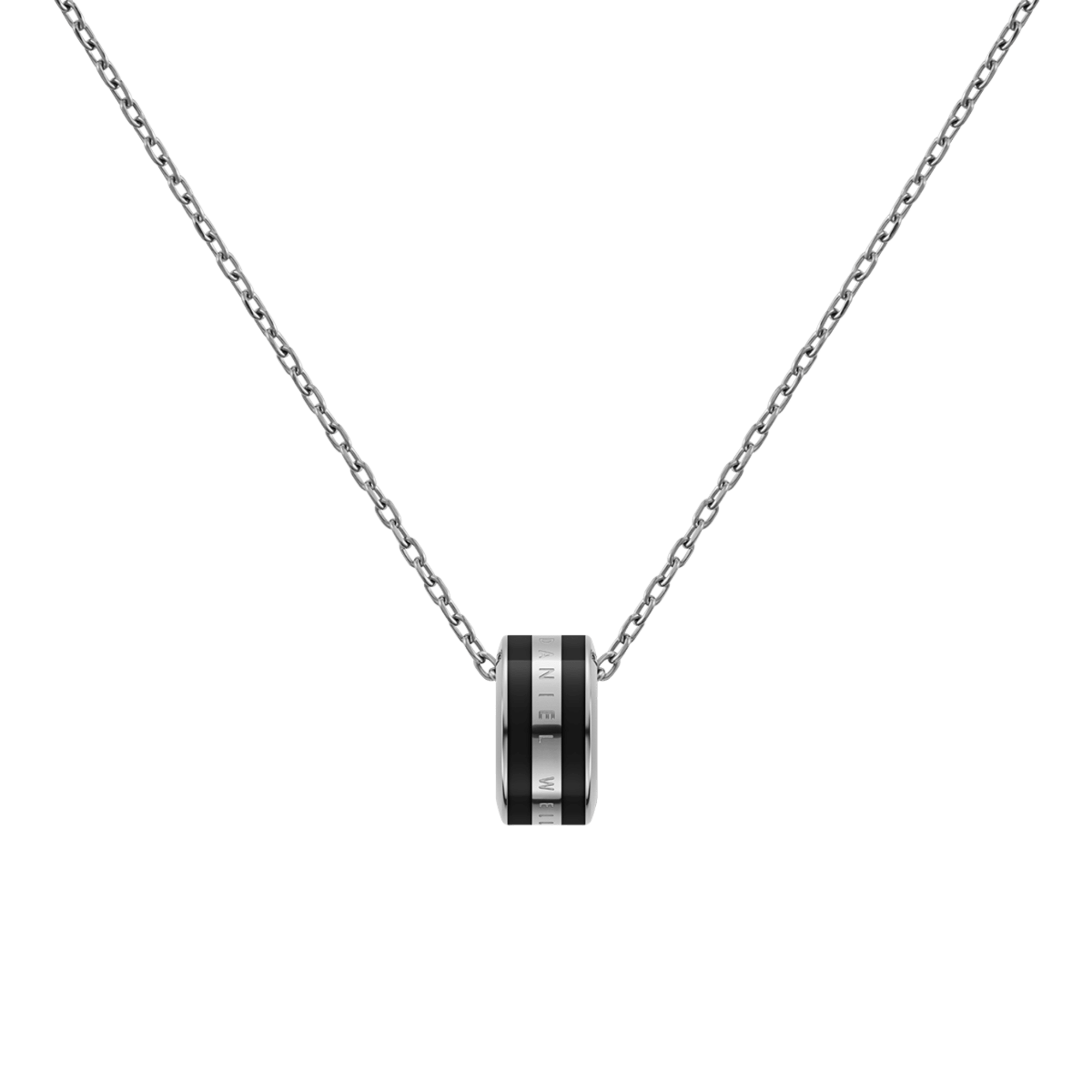 Emalie Necklace Silver Black