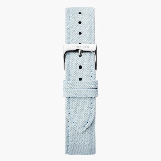 Light Blue Nylon - Silver