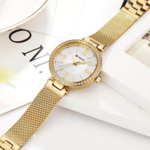 Curren Women's Beautiful Dial Watch (Dial 3.0cm) - CUR 147