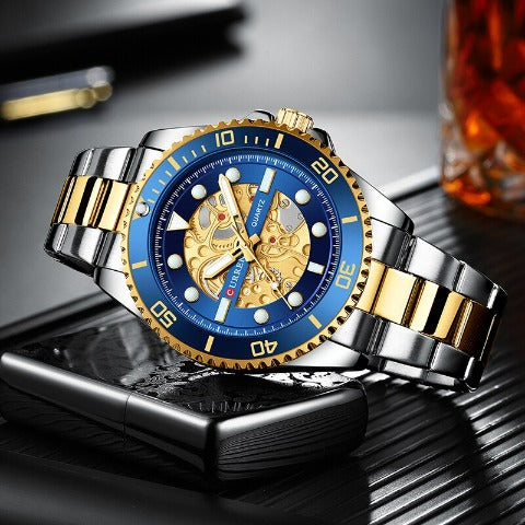 Curren Men's Gold Stainless Steel Watch (Dial 4.4cm) - CUR217