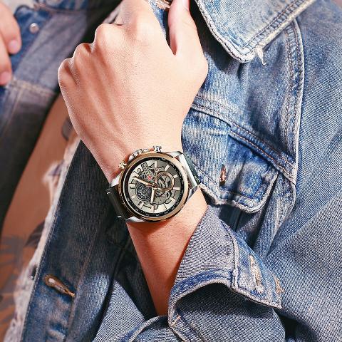 Curren Men's New Creative Chronograph Watch (Dial 4.8cm) - CUR196