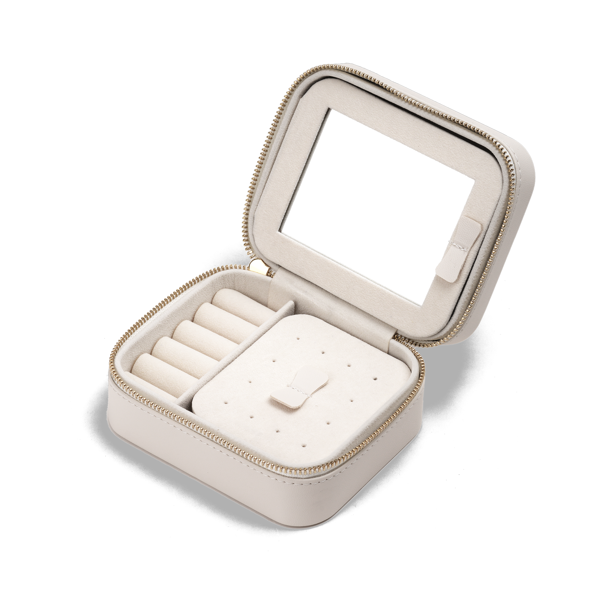 Travel Jewellery Box White