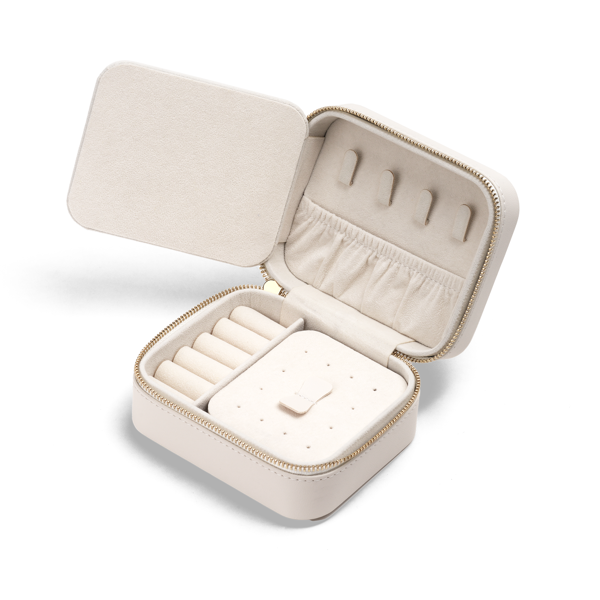 Travel Jewellery Box White