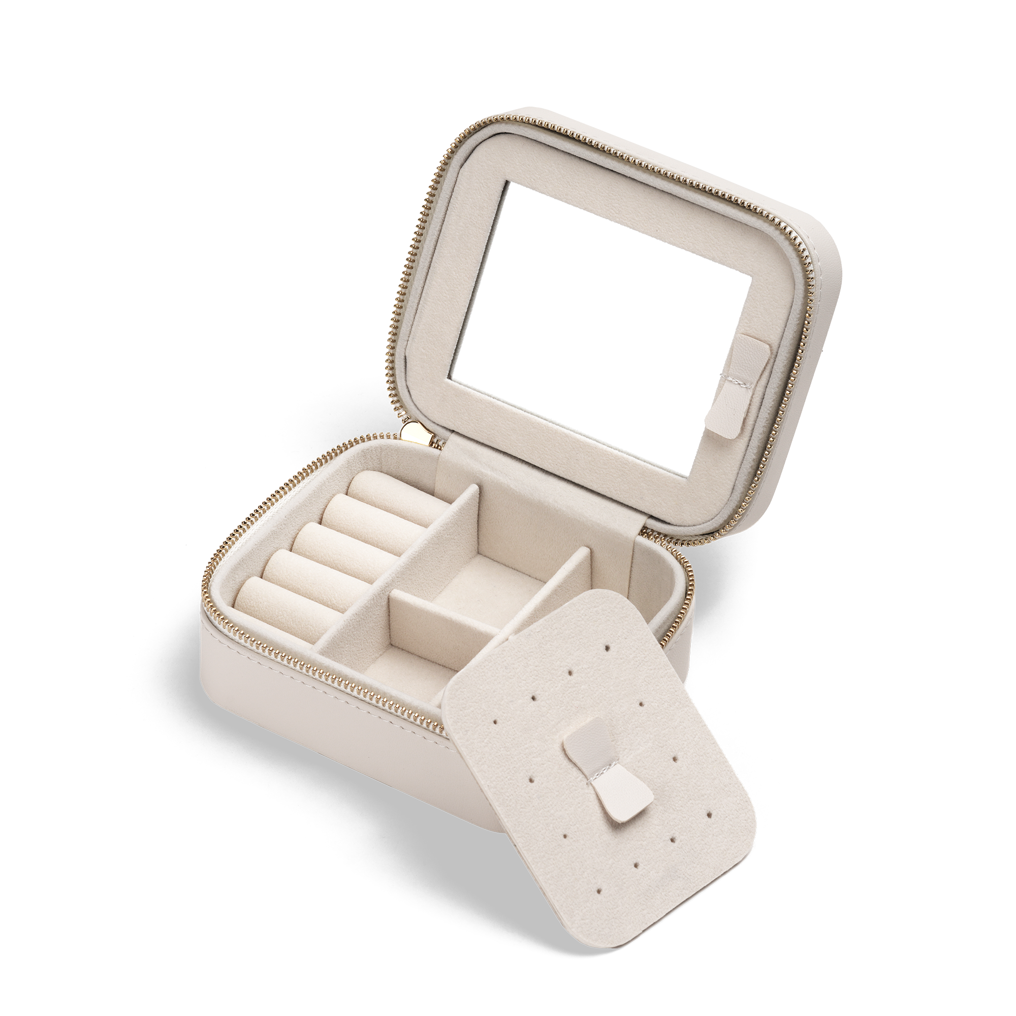 Travel Jewellery Box White