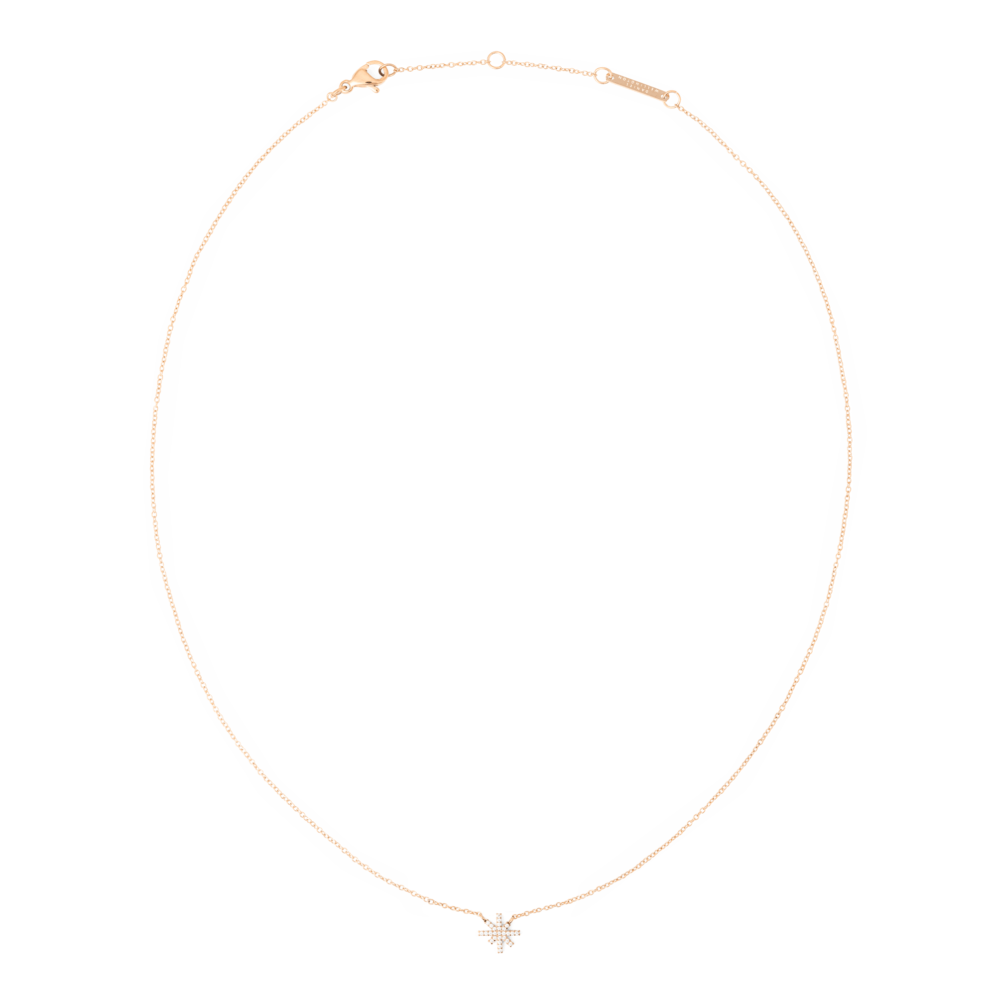 Mirelle Star Necklace Rose Gold