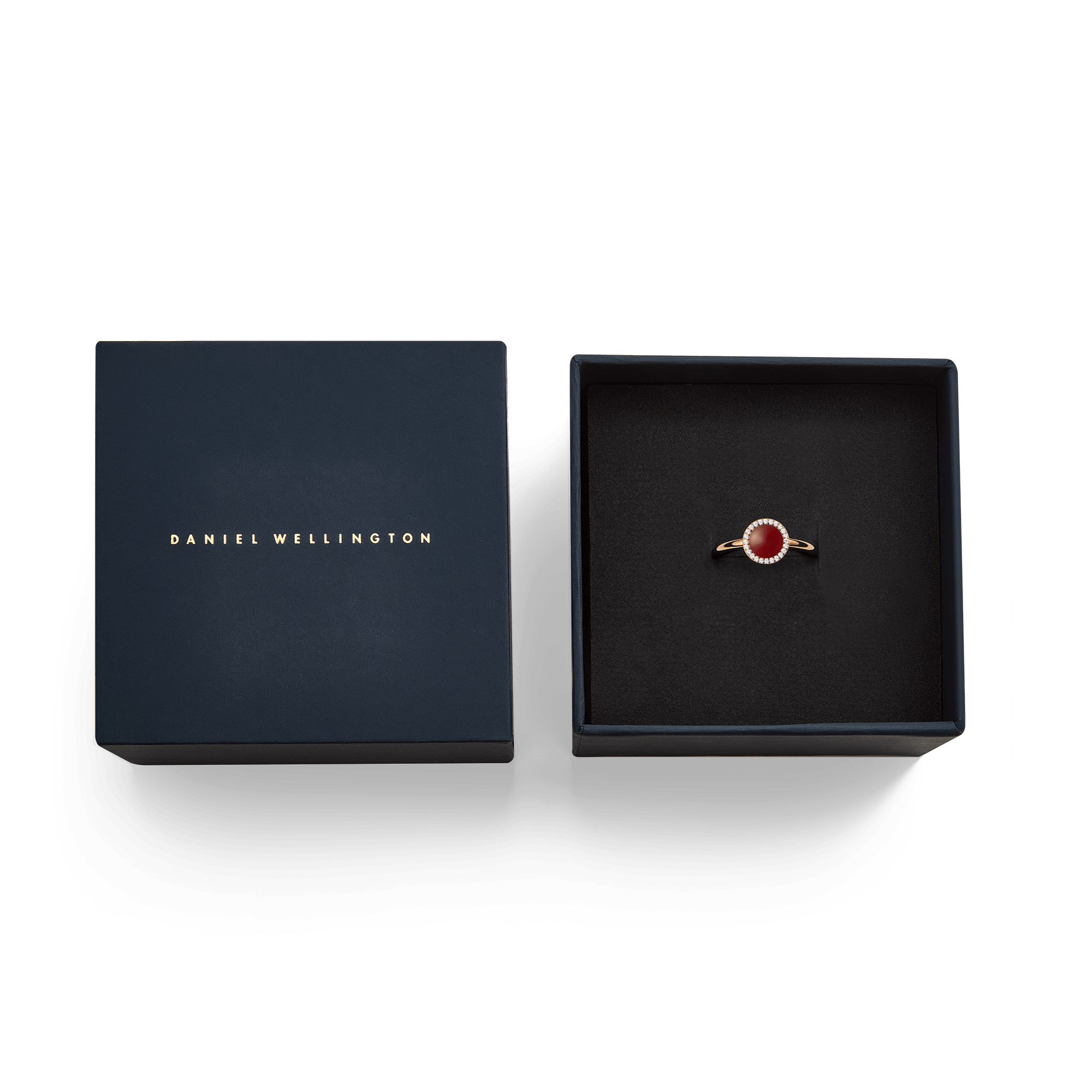 Audrey Ring Red Agathe Rose Gold