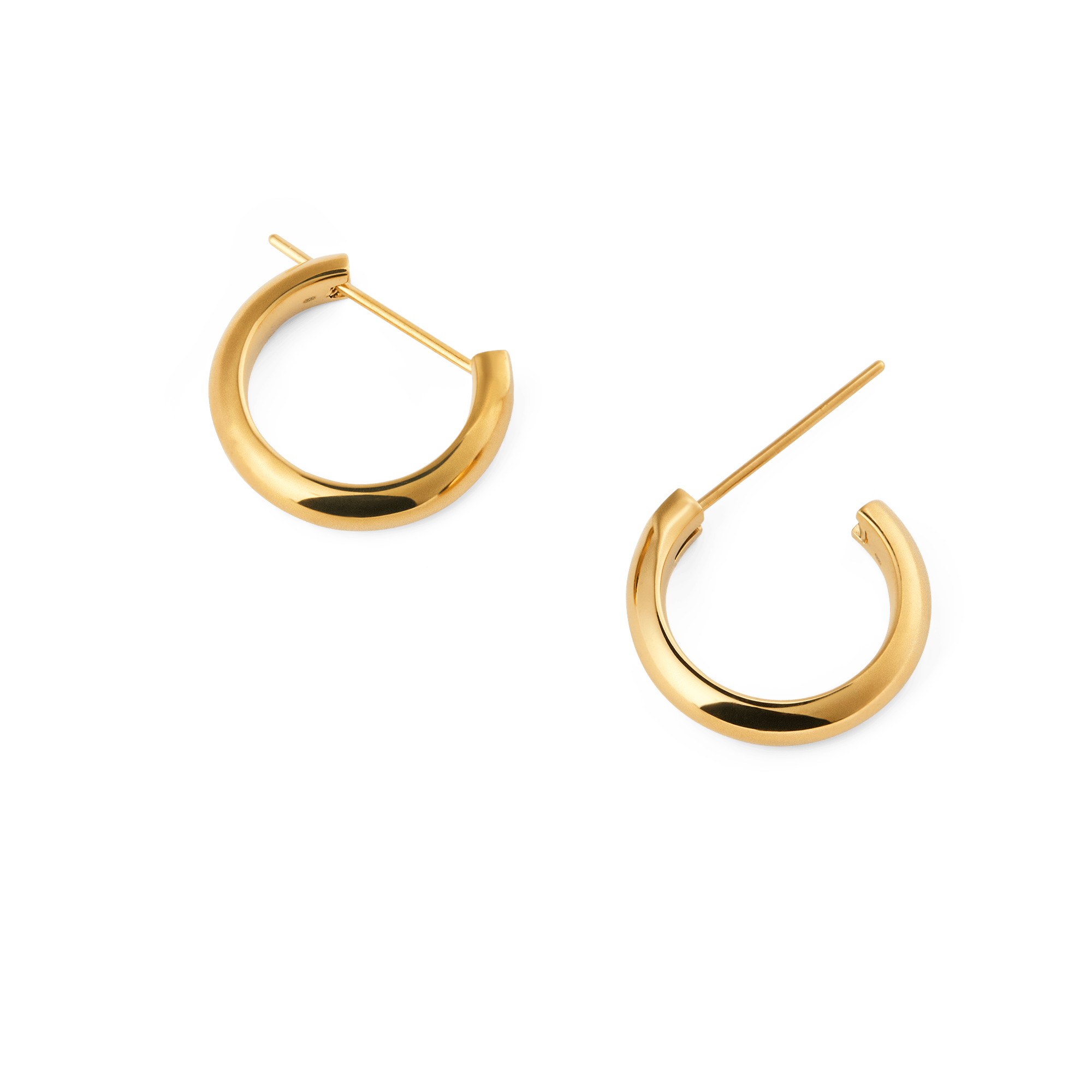 Arch Earrings Gold 12mm