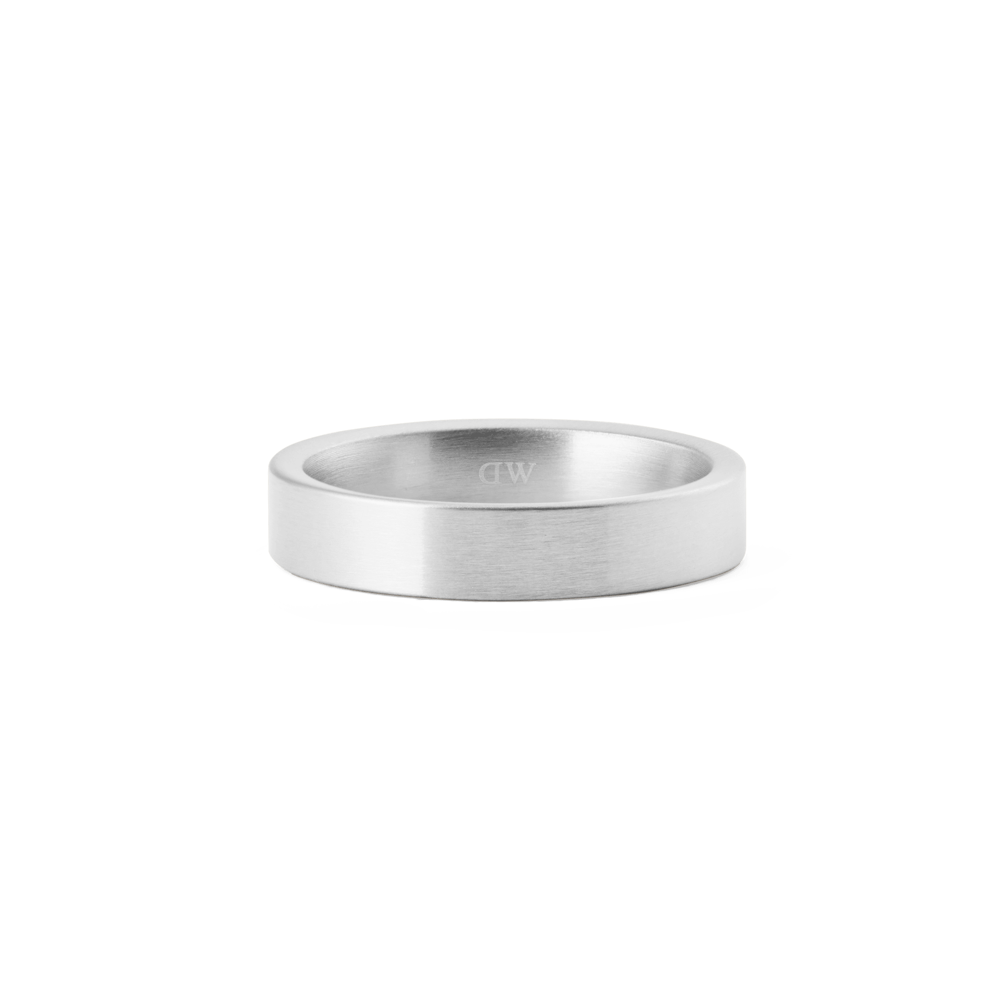 Line Ring Brushed Silver 4.5mm