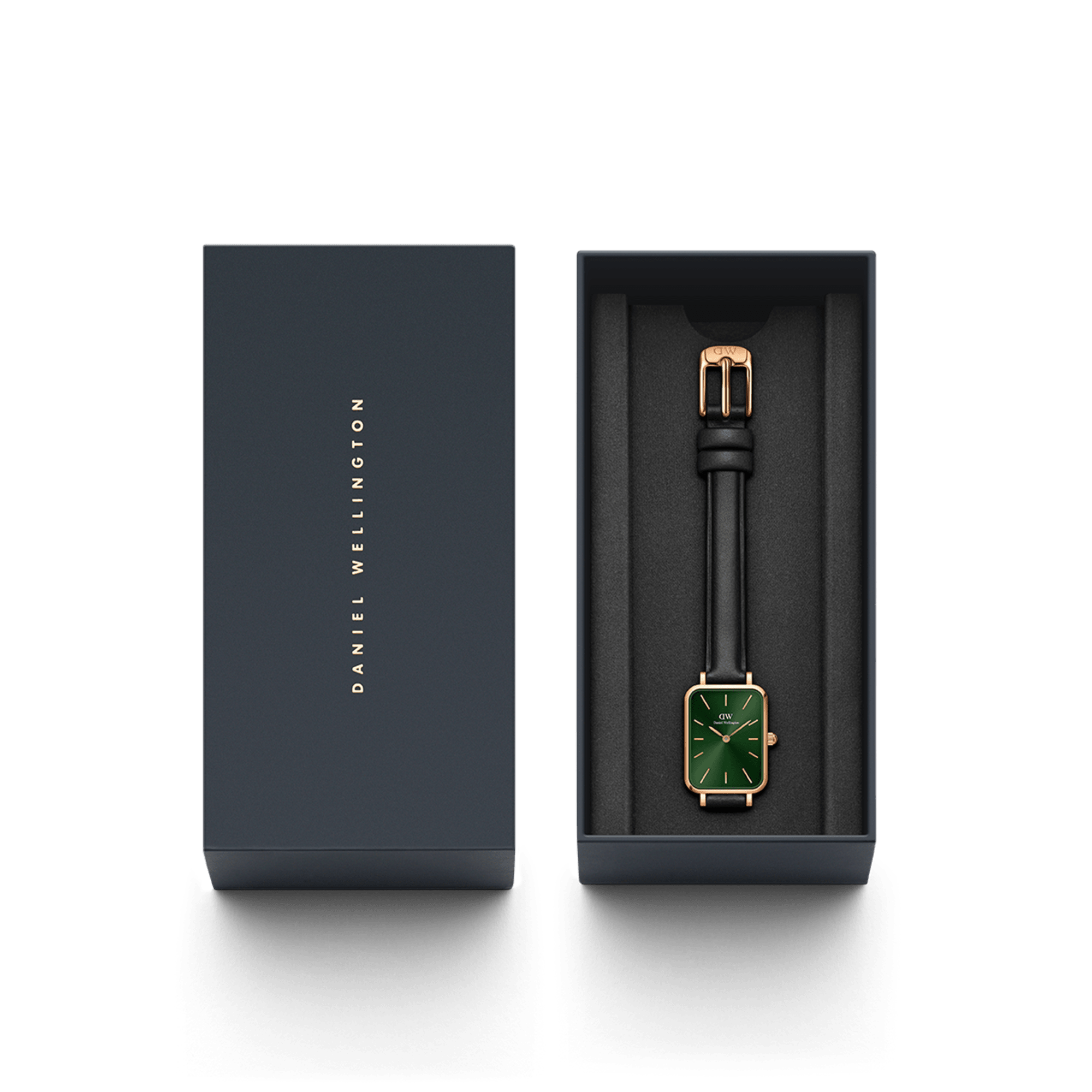 Quadro Pressed Sheffield Emerald Rose Gold