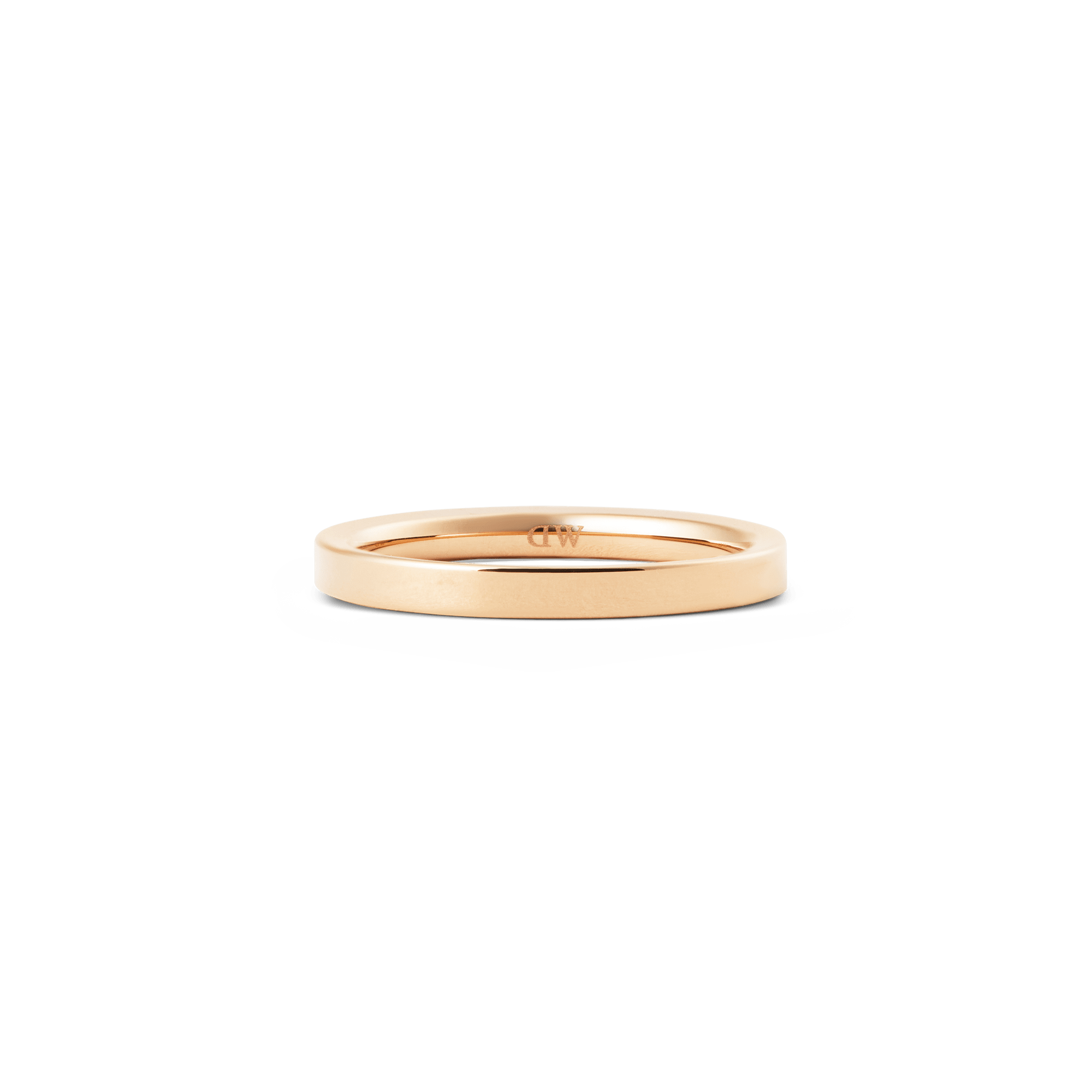 Line Ring Polished Rose Gold 2.5mm