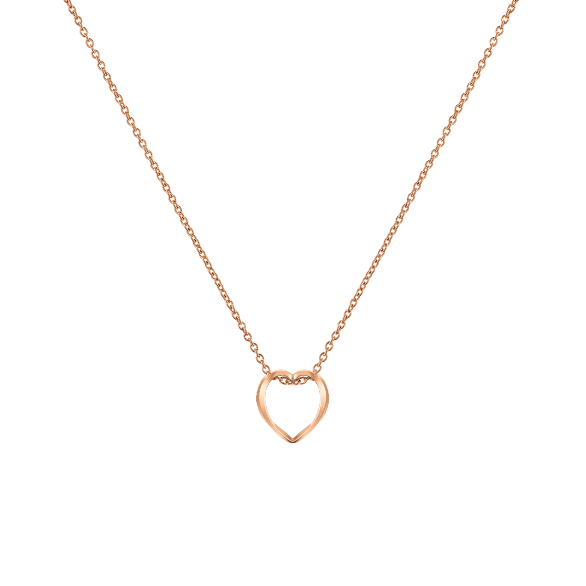 Elan Le Coeur Necklace Rose Gold