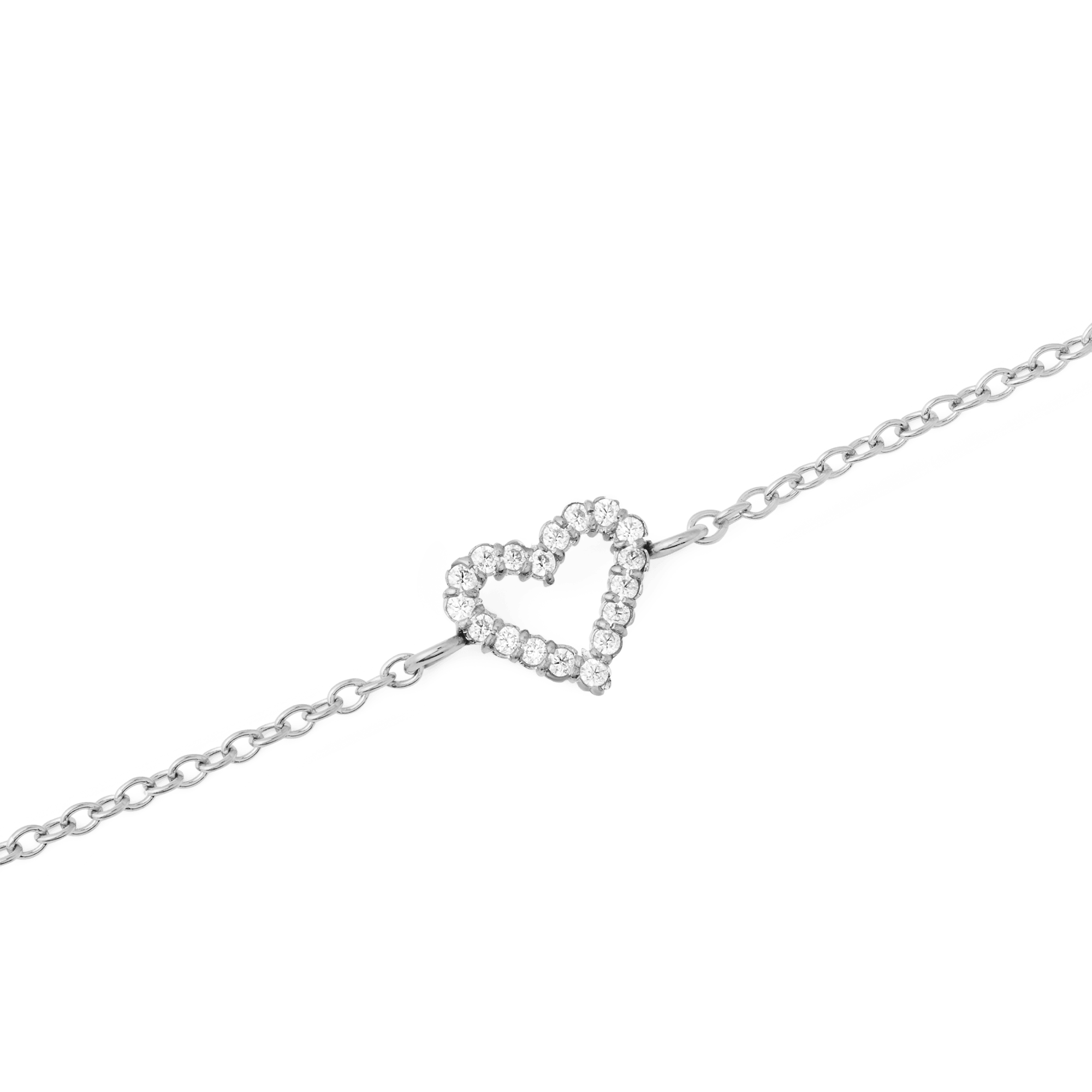 Mirelle Heart Bracelet Silver