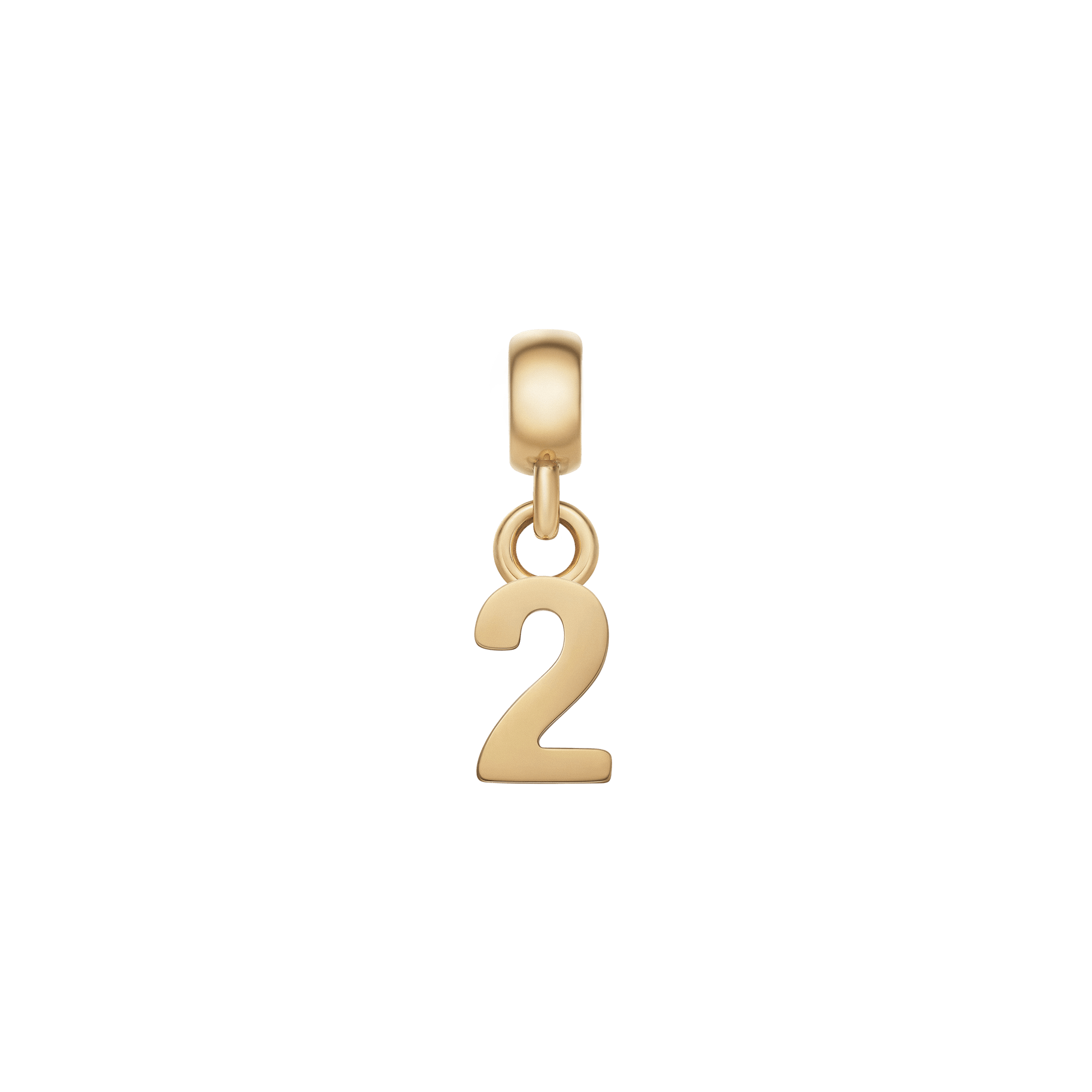 Number Charm Gold