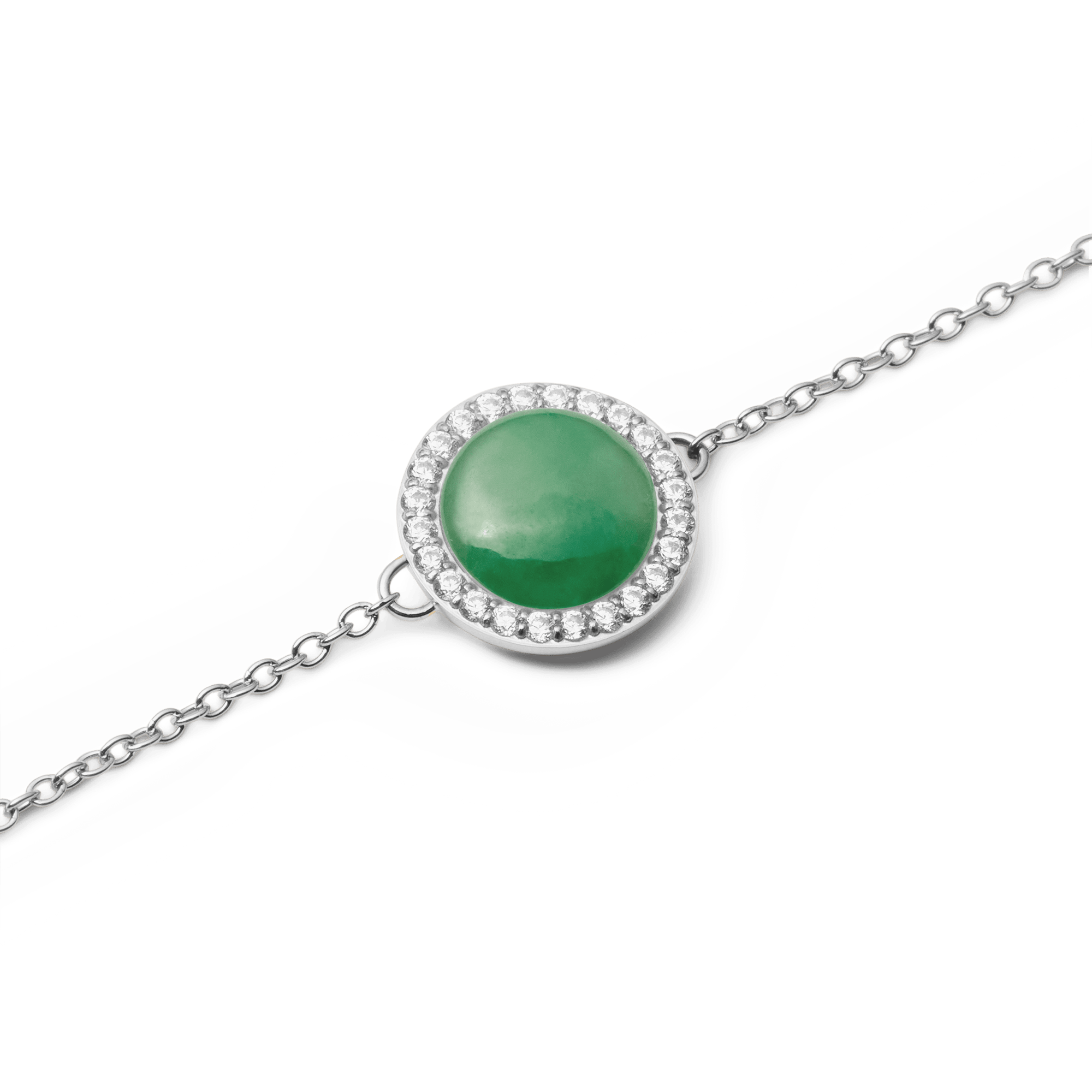 Audrey Bracelet Jade Silver