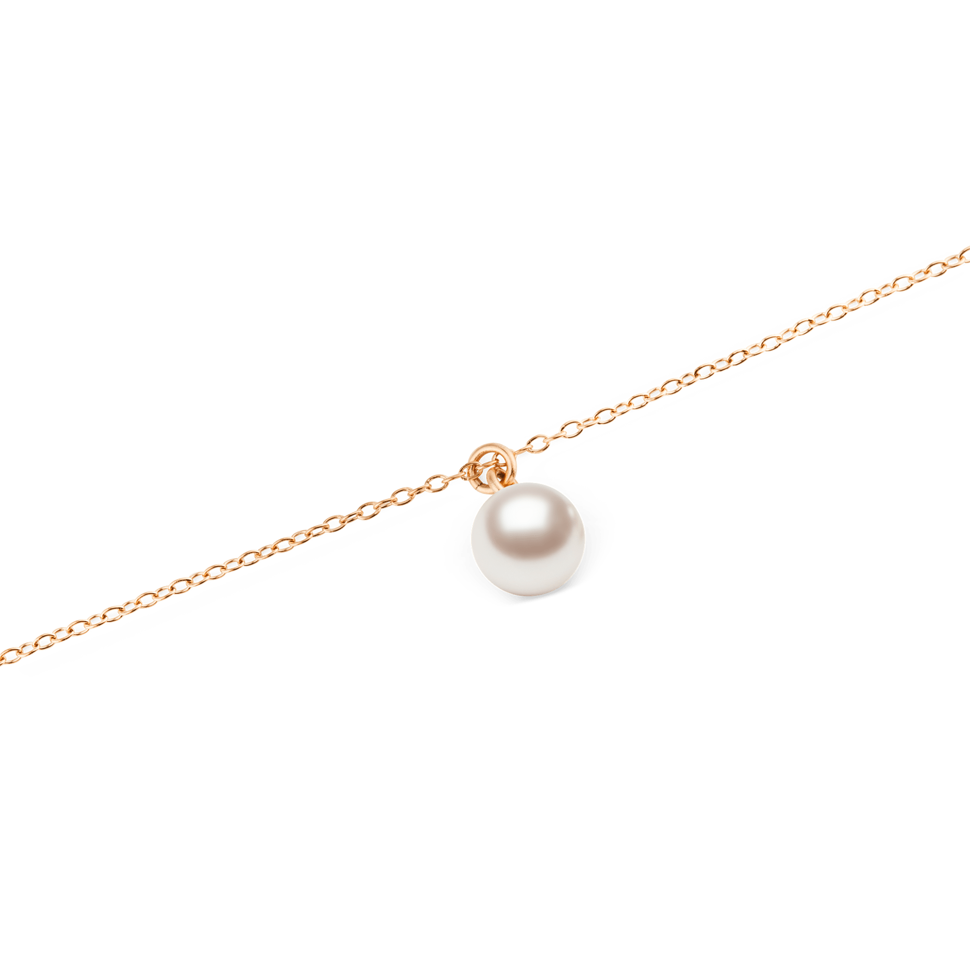 Pearl Necklace Rose Gold