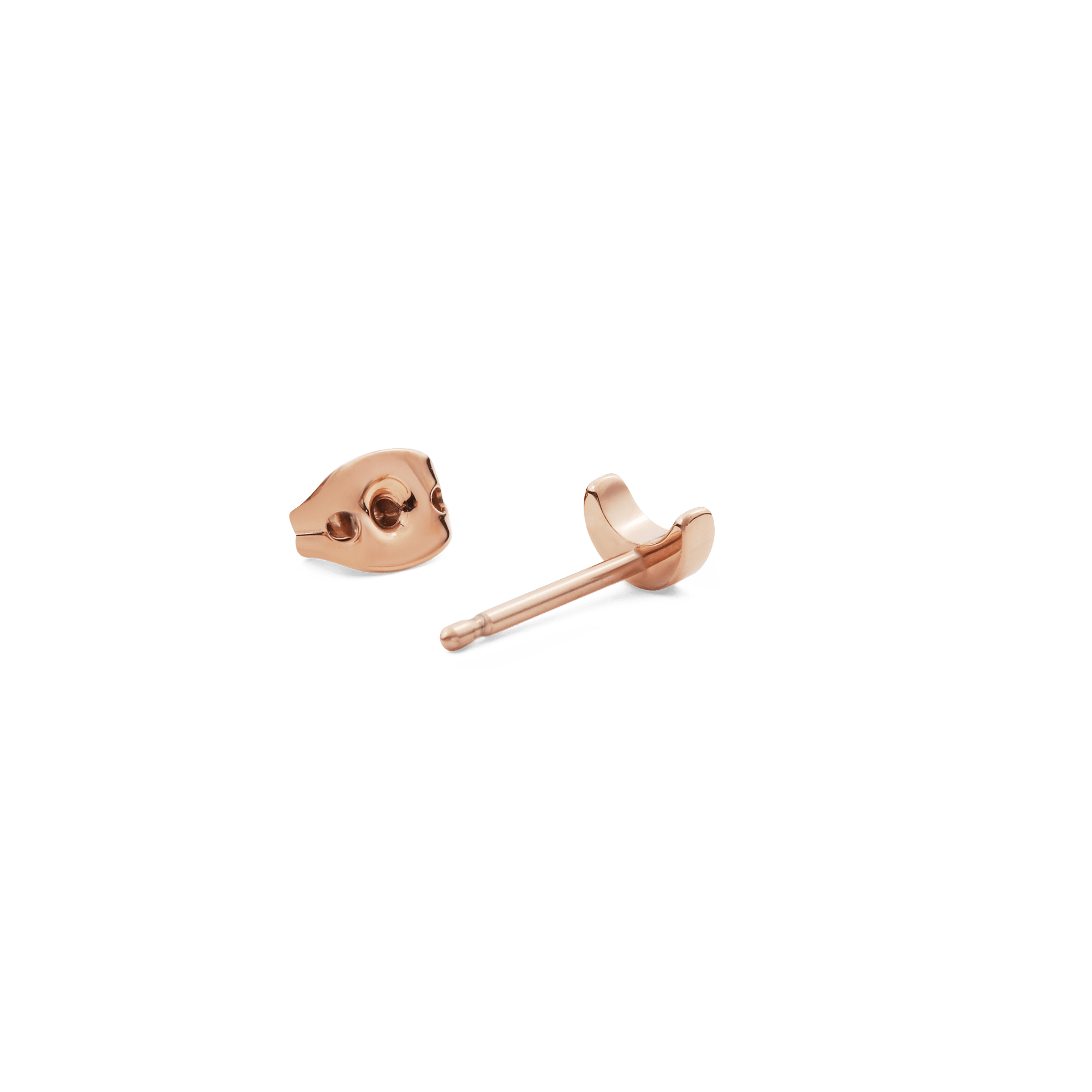 Moon Stud Rose Gold