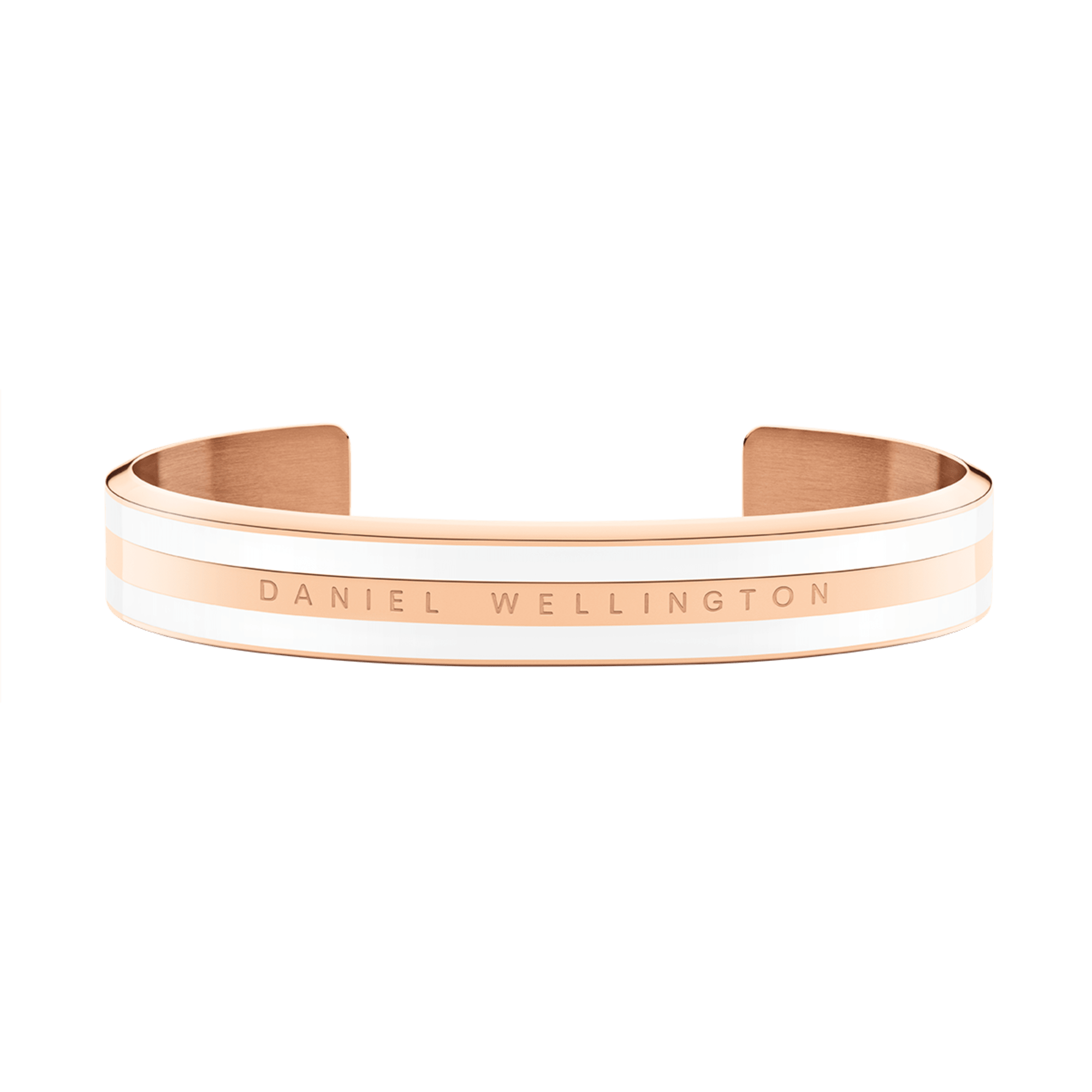 Emalie Bracelet Satin White Rose Gold