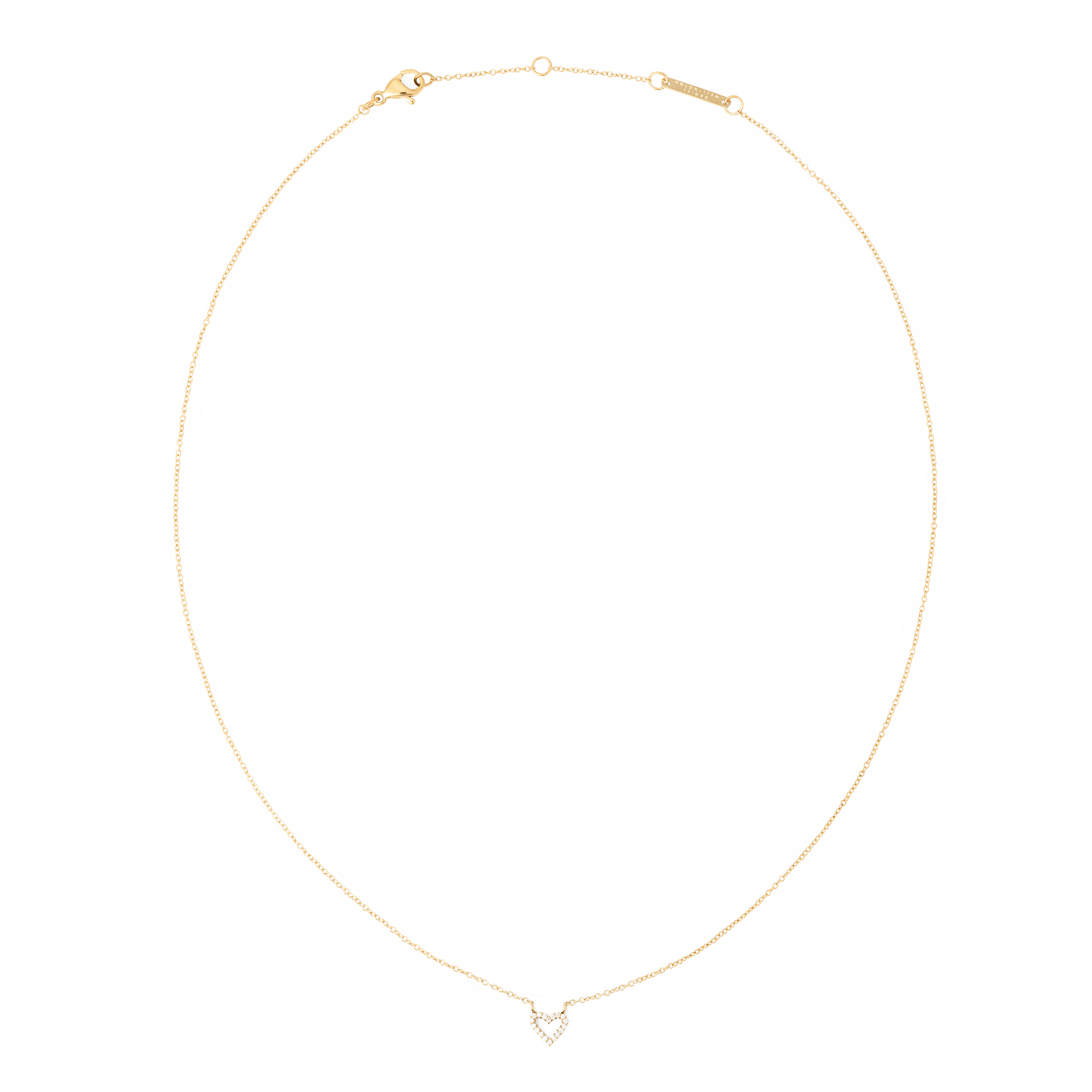 Mirelle Heart Necklace Gold
