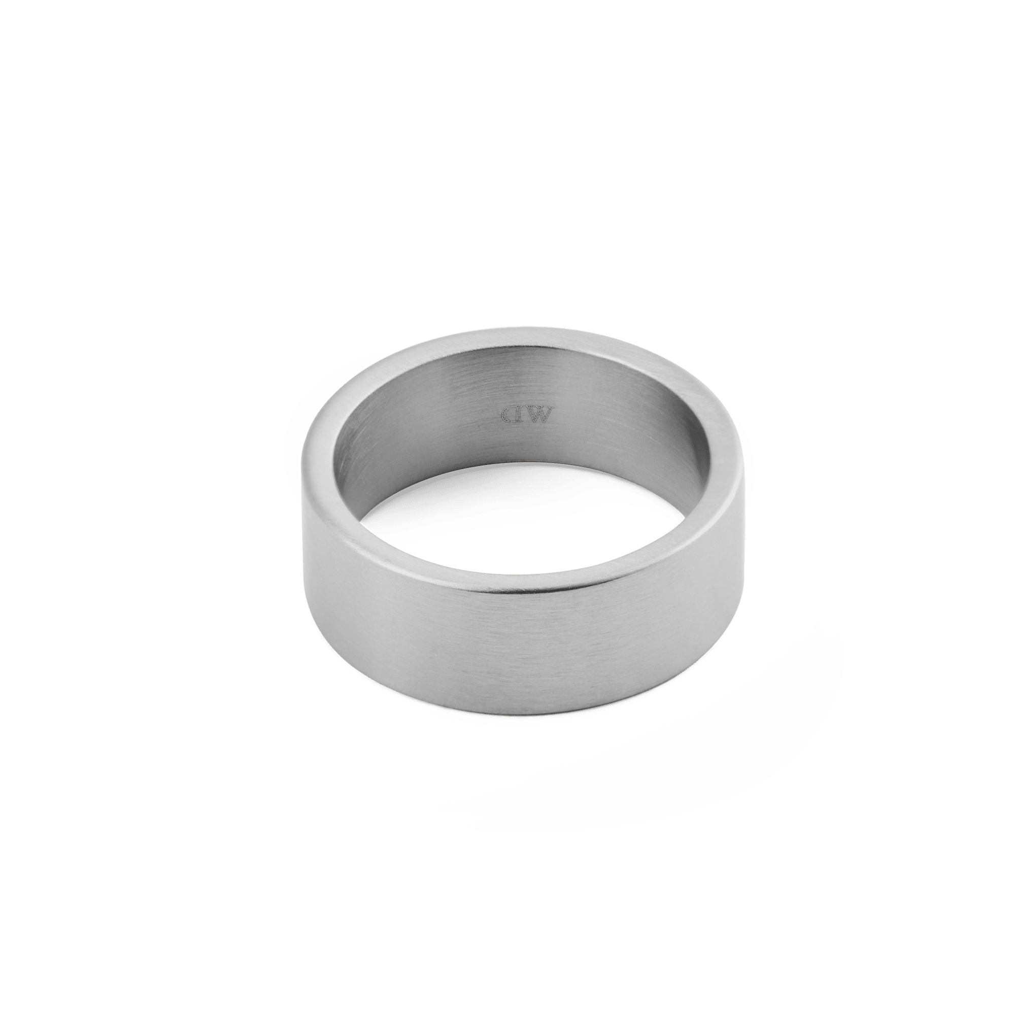 Line Ring Brushed Silver 8mm
