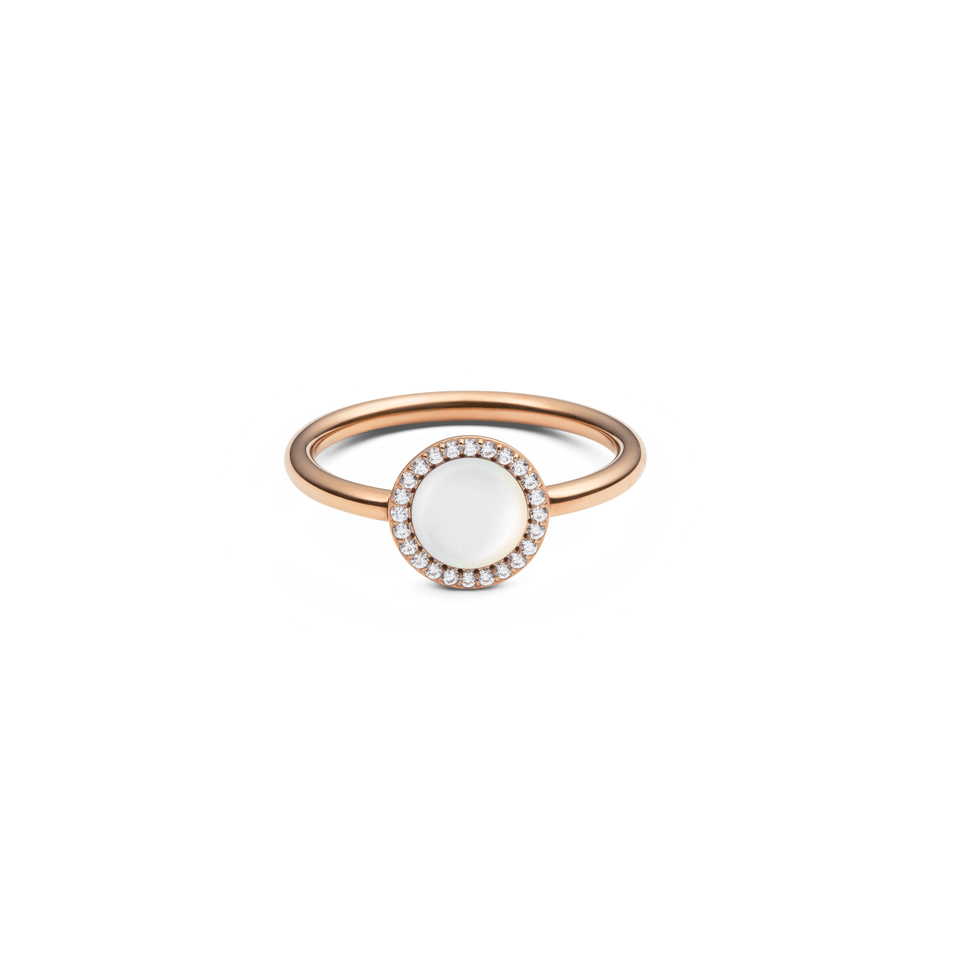 Audrey Ring Mother of Pearl Rose Gold