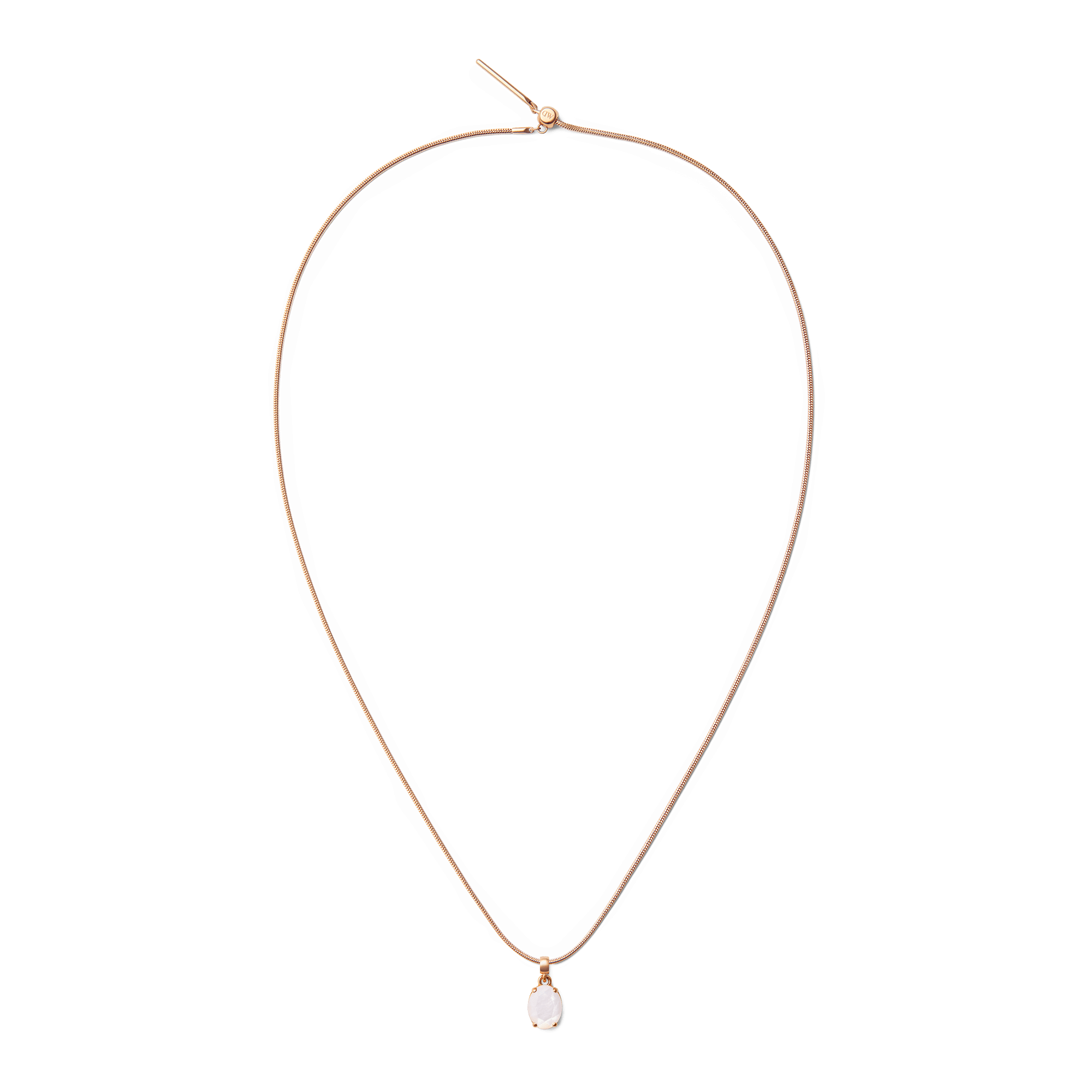 Mother of Pearl Oval Rose Gold Charm