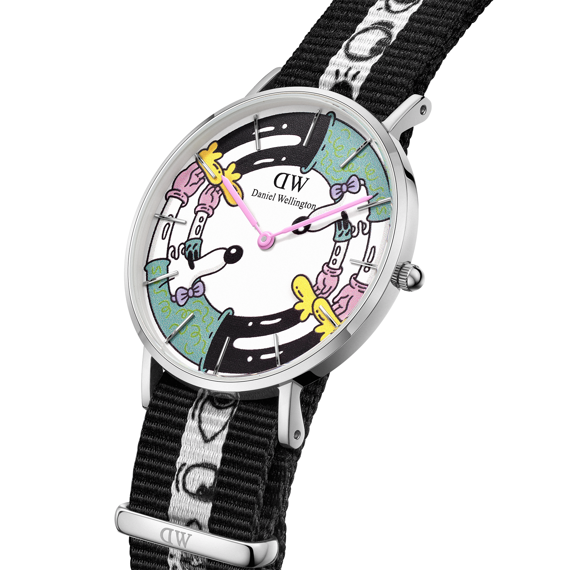 Steven Harrington x DW SET: NATO Multicolor Printed Dial & Strap