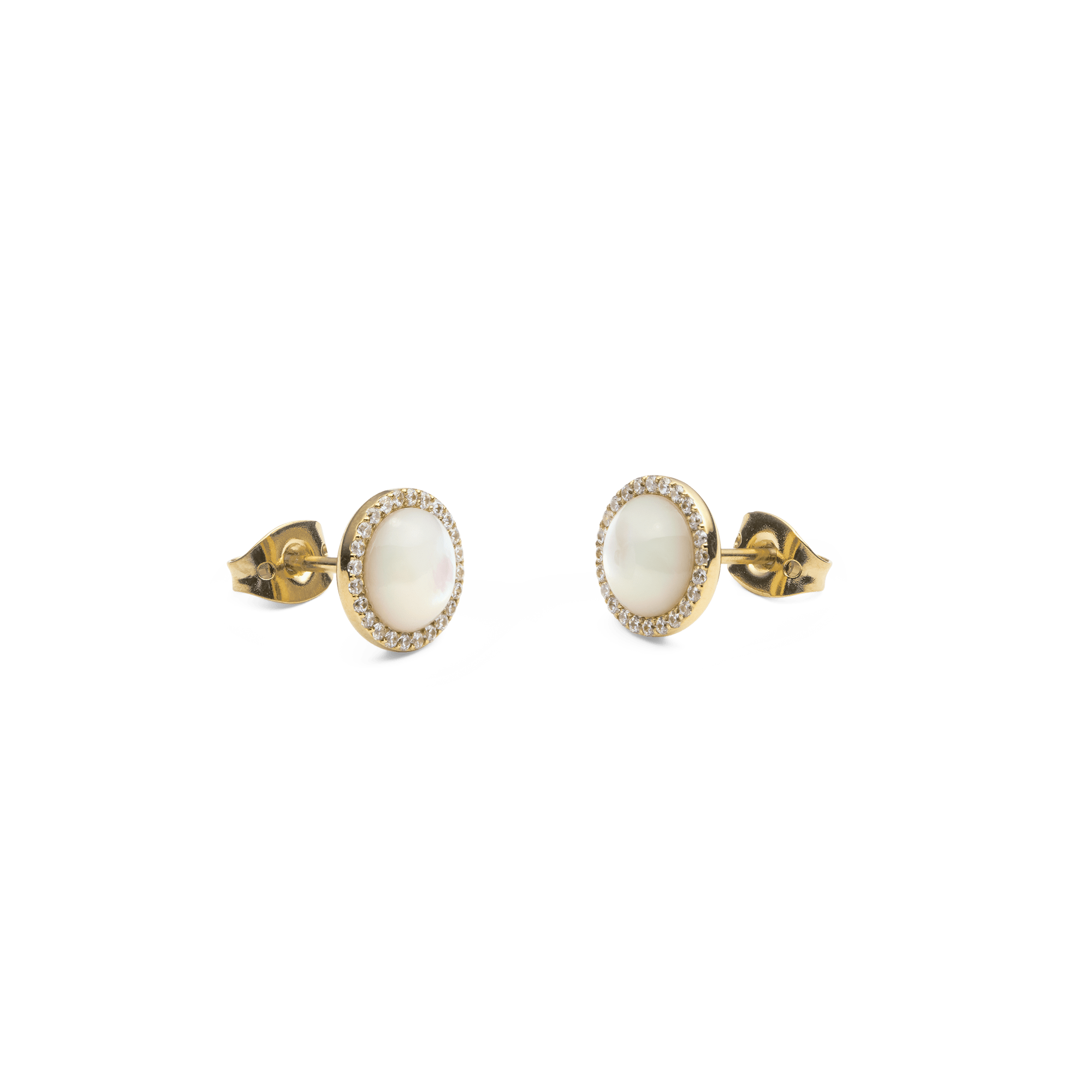 Audrey Earrings Mother of Pearl Gold