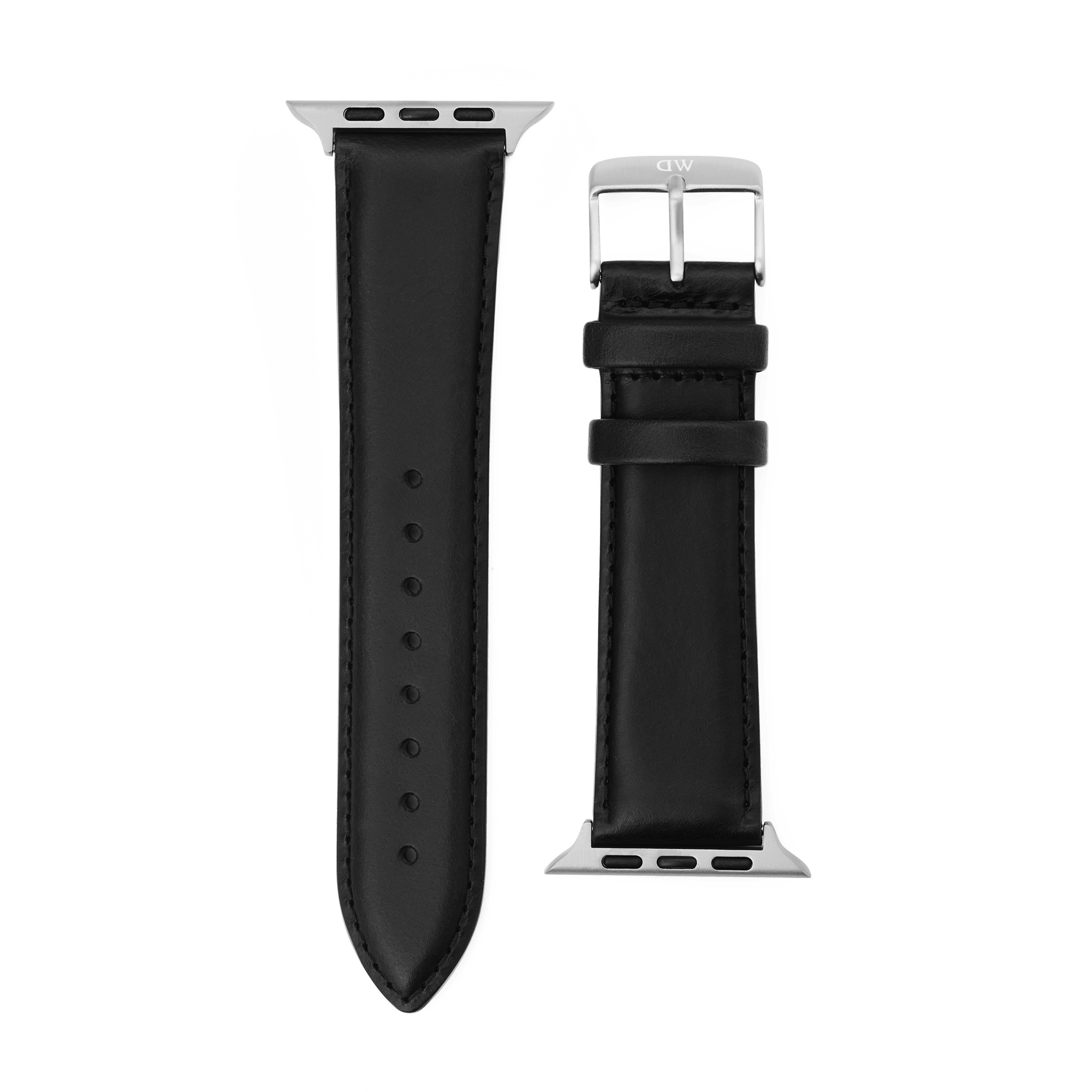 Smartwatch Leather Strap Sheffield Silver