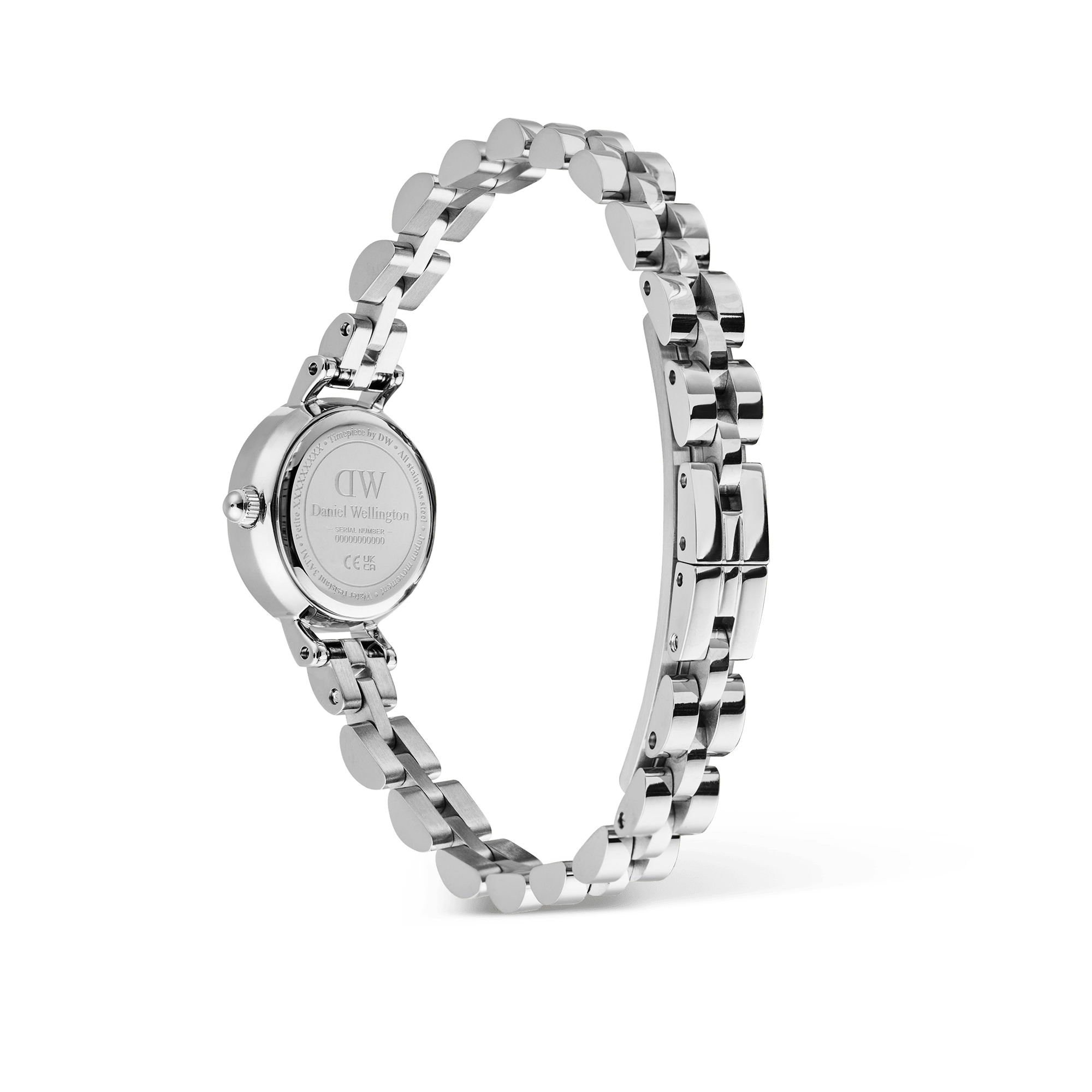 Petite Mini Arch 3-link White Silver