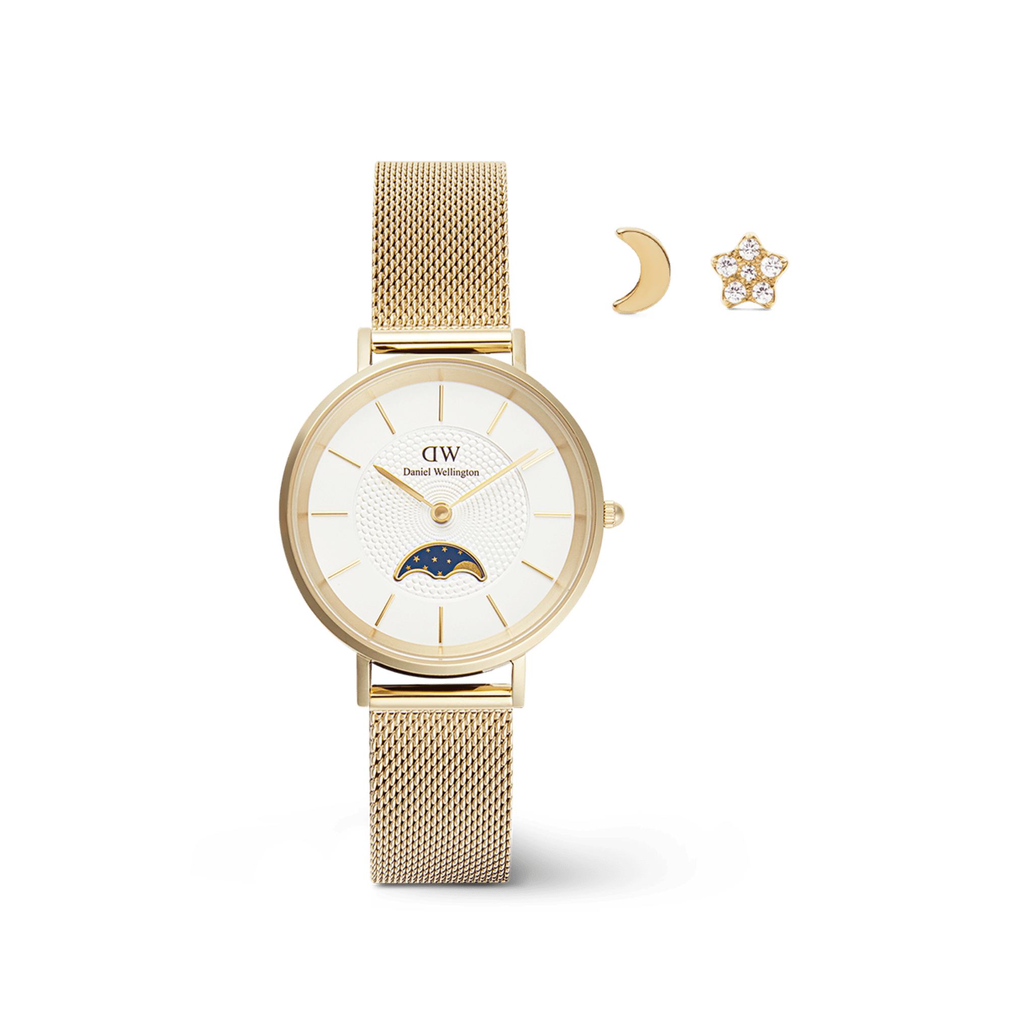 Moon and Stars Set Gold