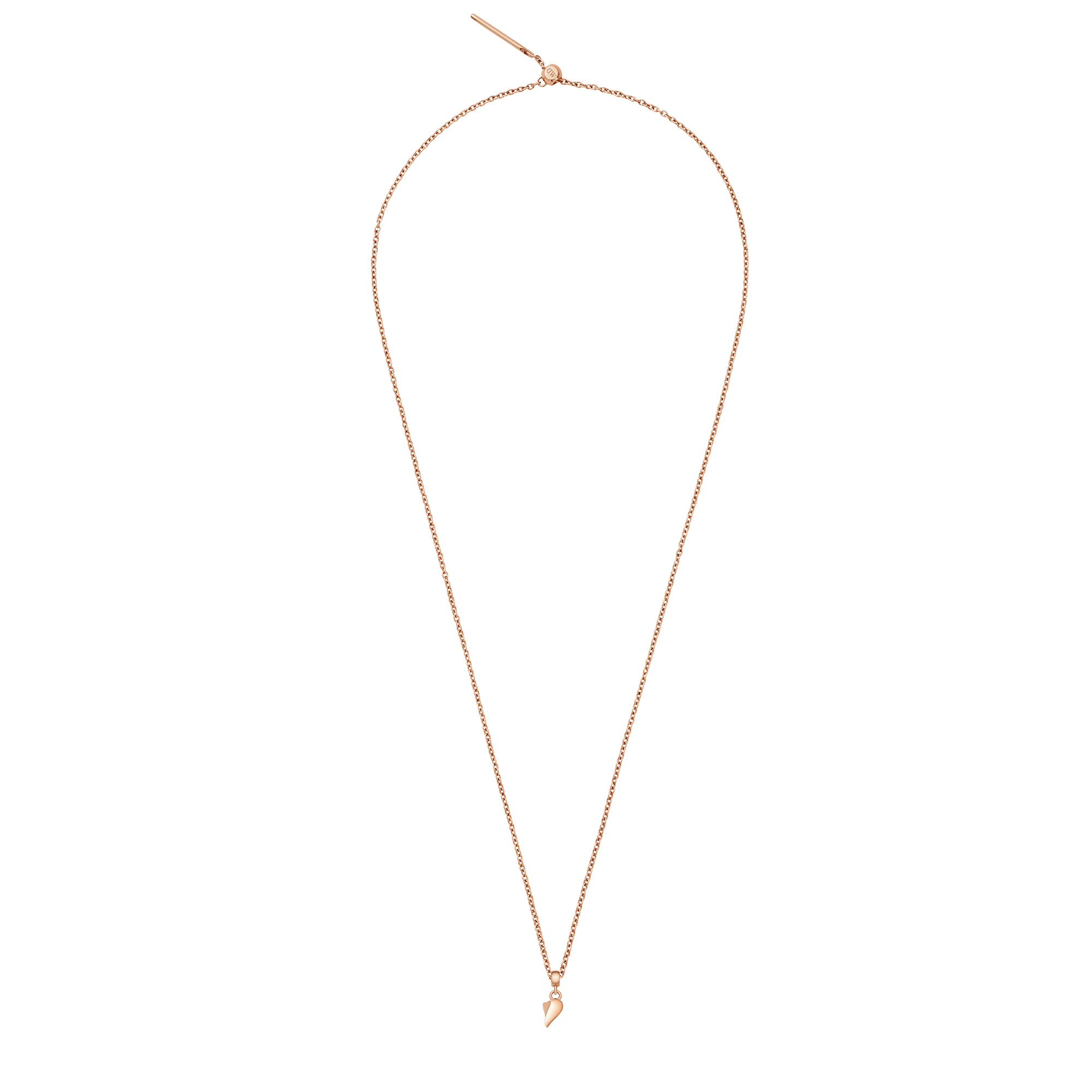 Broken Heart Charm Rose Gold