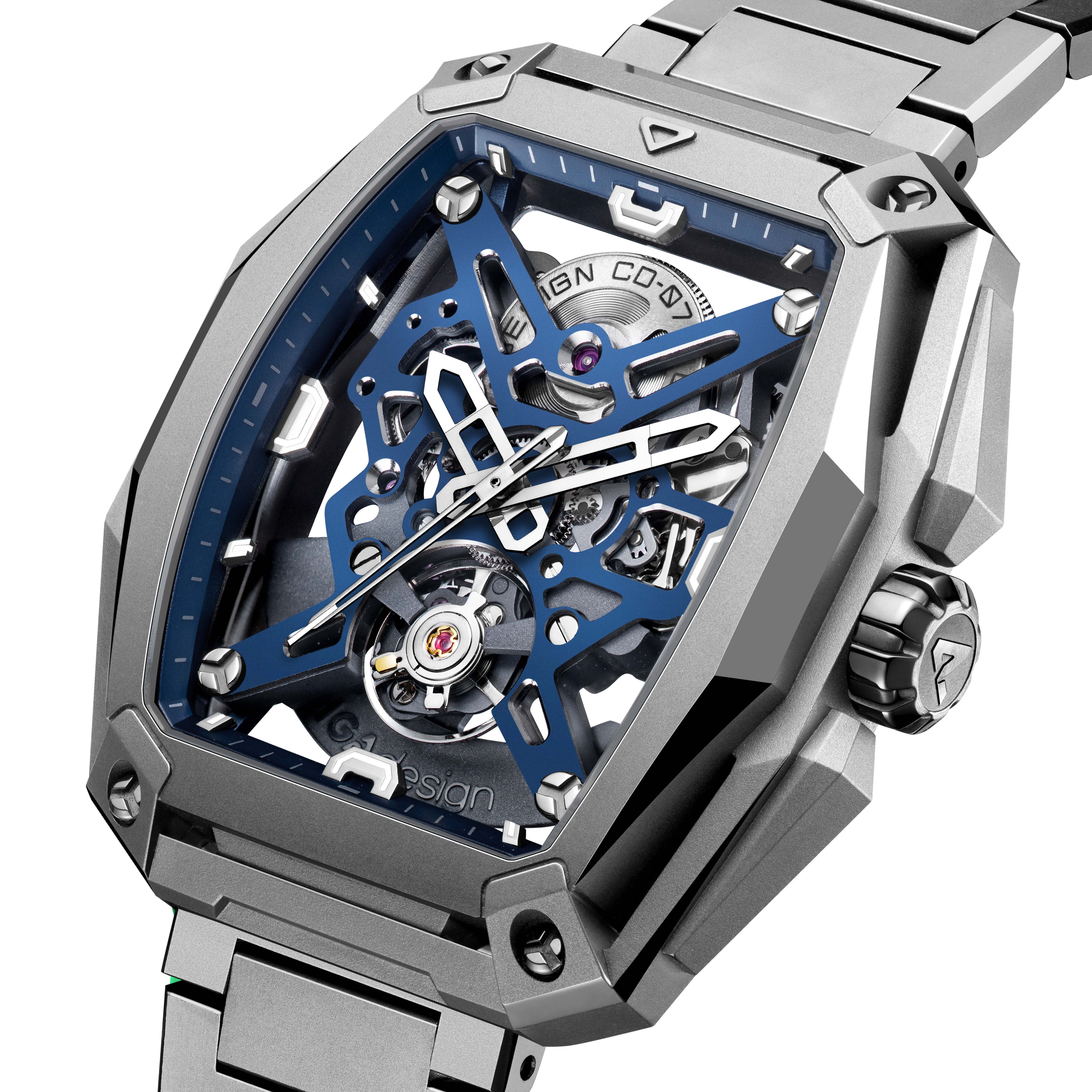 CIGA design SKELETON AUTOMATIC WATCH HUNTER TITANIUM