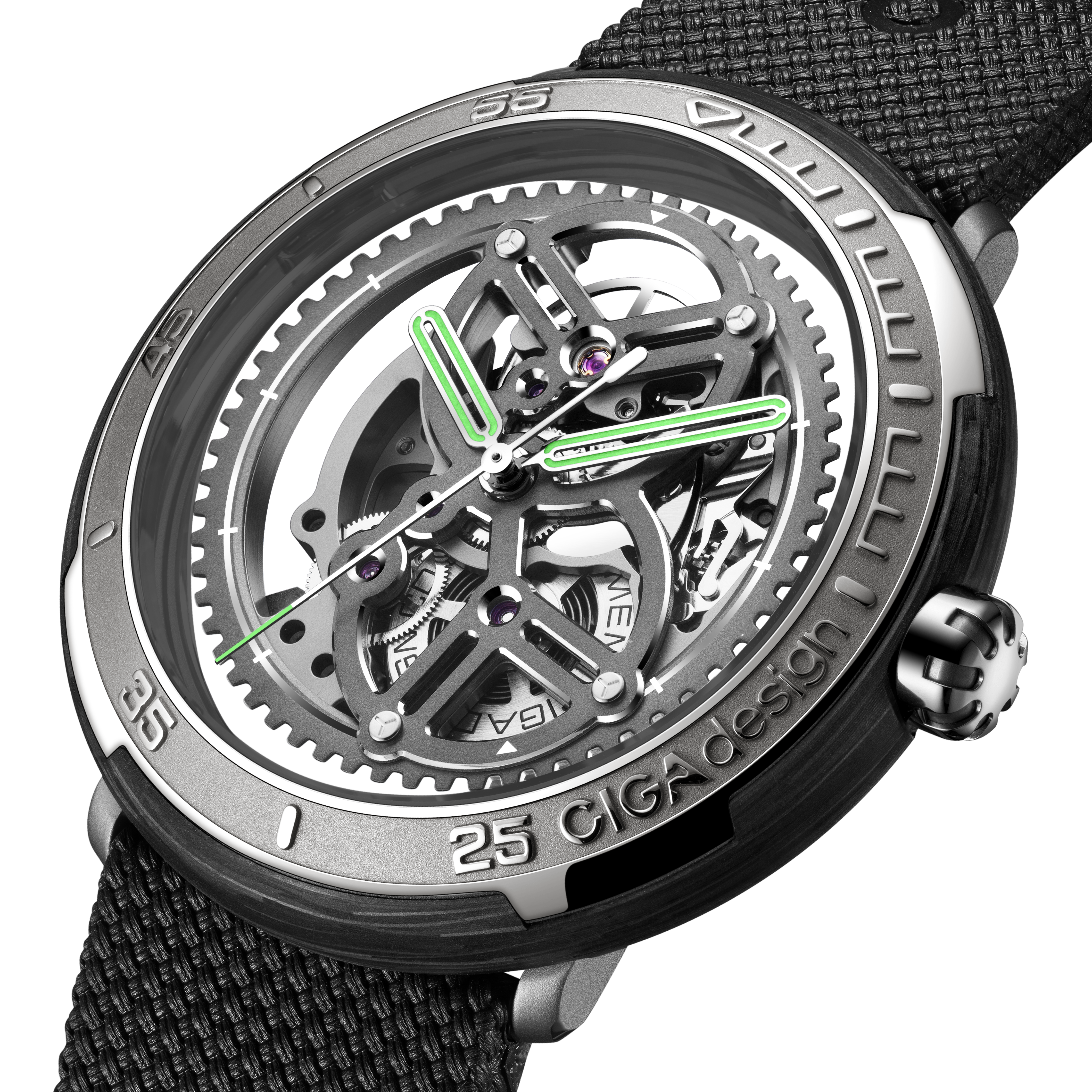 CIGA design RACING-INSPIRED AUTOMATIC SKELETON WATCH VECTOR