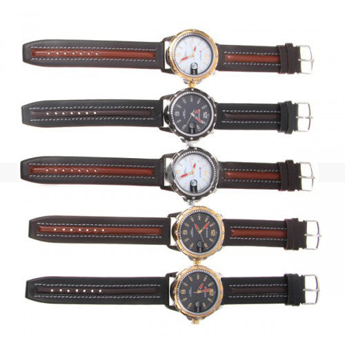 Curren Quartz Men's Watch with Gold Accents (Dark Chocolate 4.4cm Dial) - CUR090