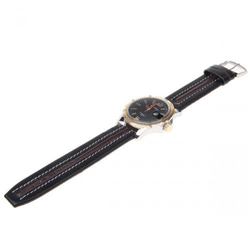 Curren Quartz Men's Watch with Gold Accents (Dark Chocolate 4.4cm Dial) - CUR090