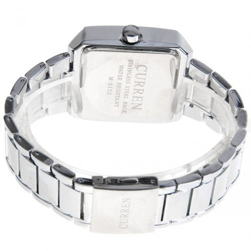 Curren Men's Watch with Stainless Steel Band (White 4cm Dial) - CUR004