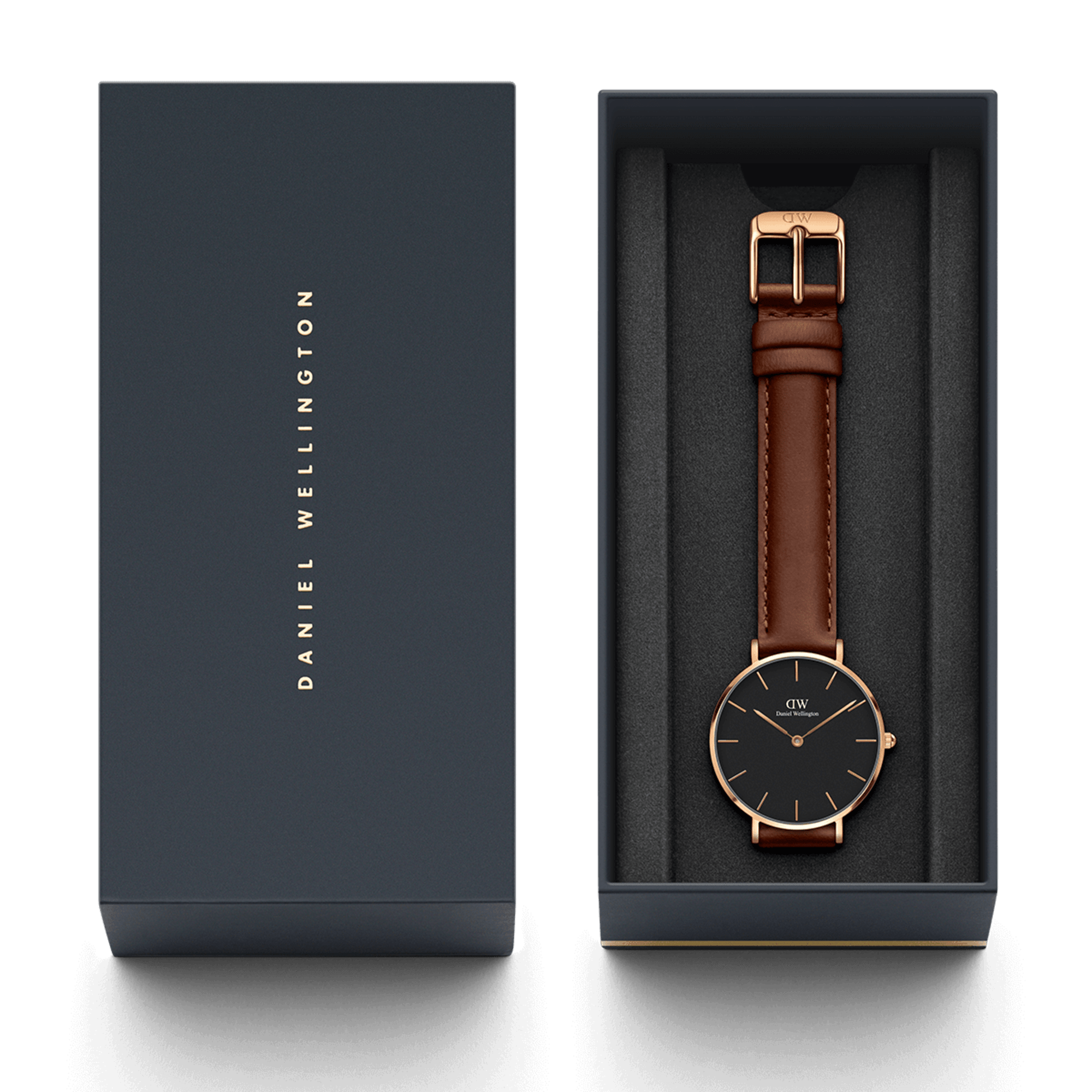 Petite St Mawes Black Rose Gold