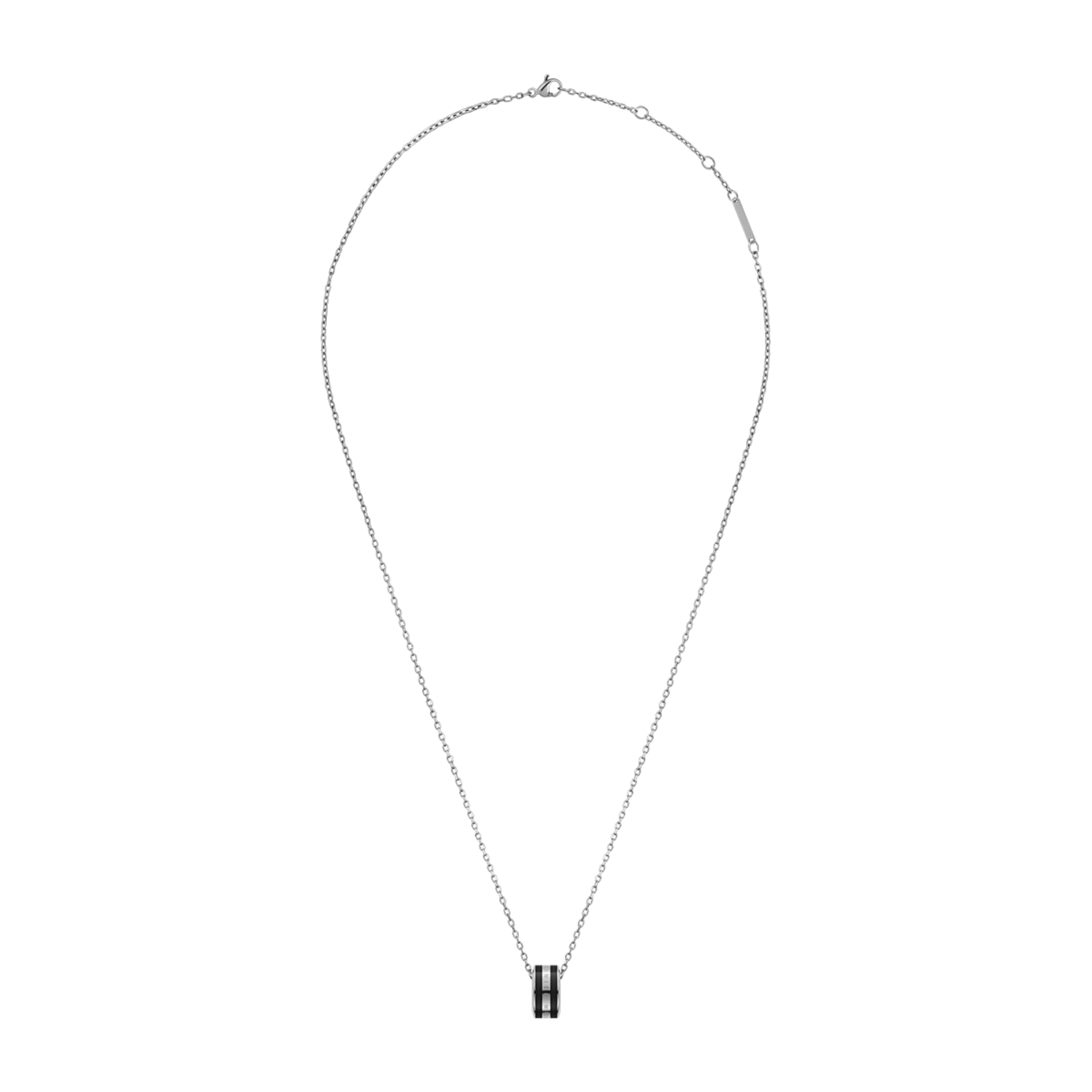 Emalie Necklace Silver Black
