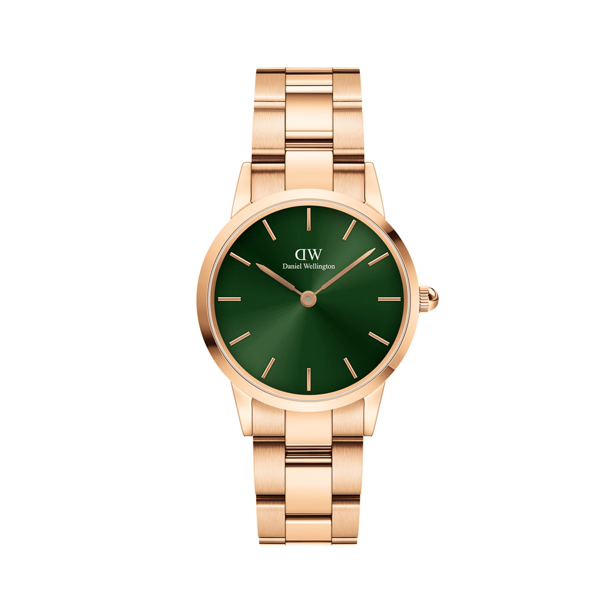 Iconic Link Emerald Green Rose Gold