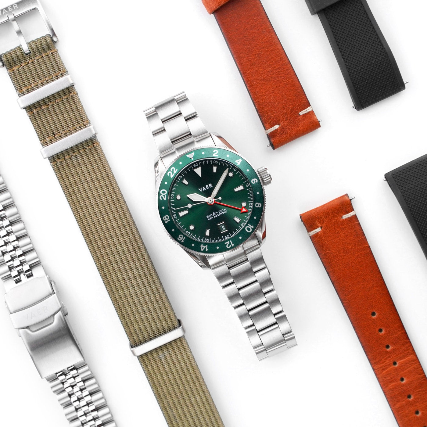 G2 Meridian Green GMT - 39mm USA