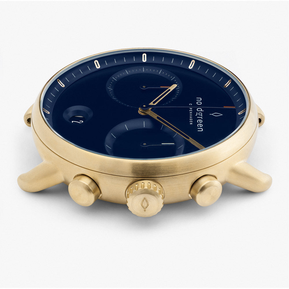 Pioneer 42mm - Gold - Navy Dial