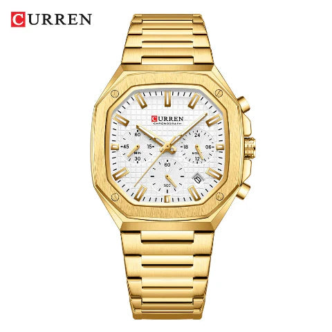 Curren Casual Versatile Men's Square Chronograph Watch (Dial 3.9cm) - CUR232