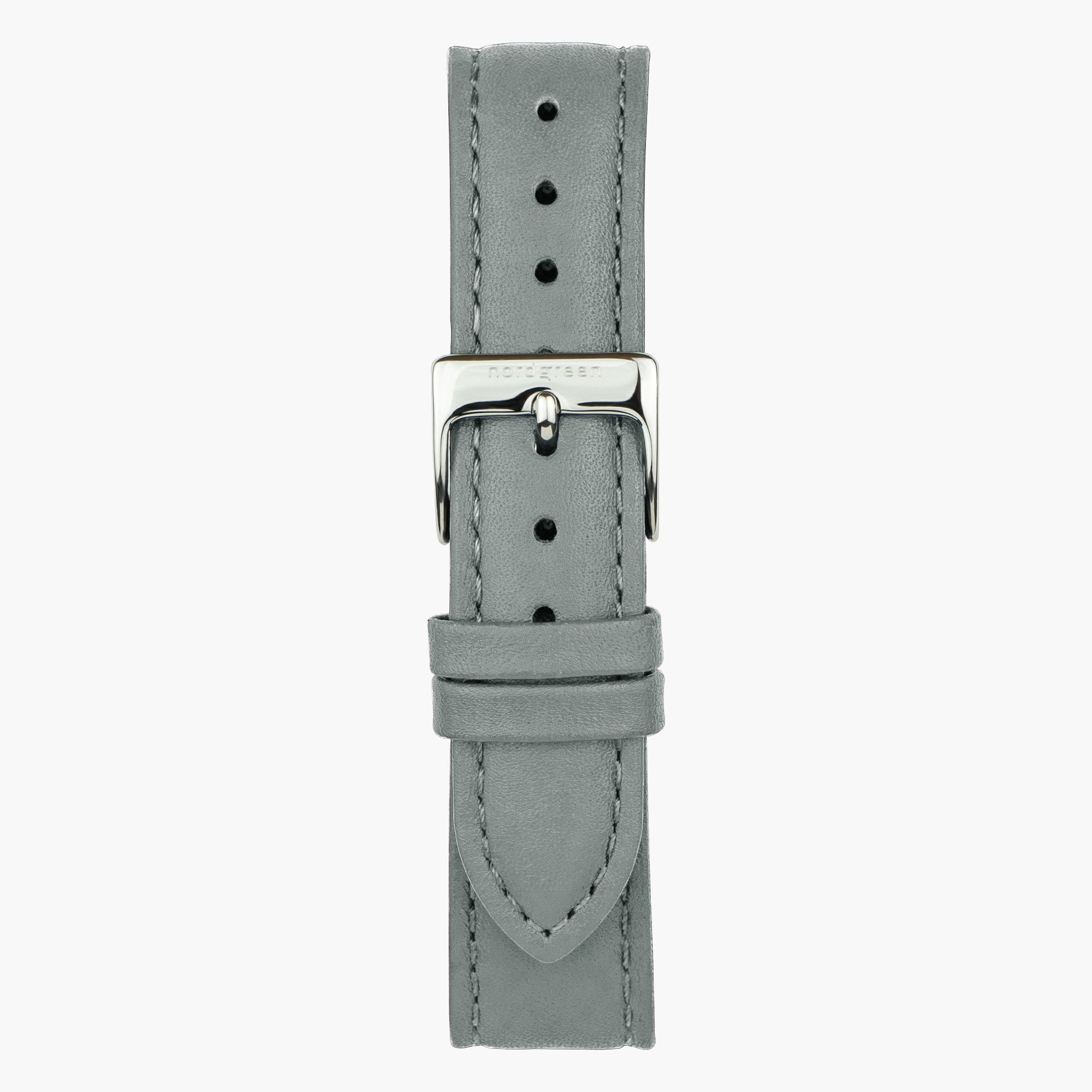 Grey Leather - Silver