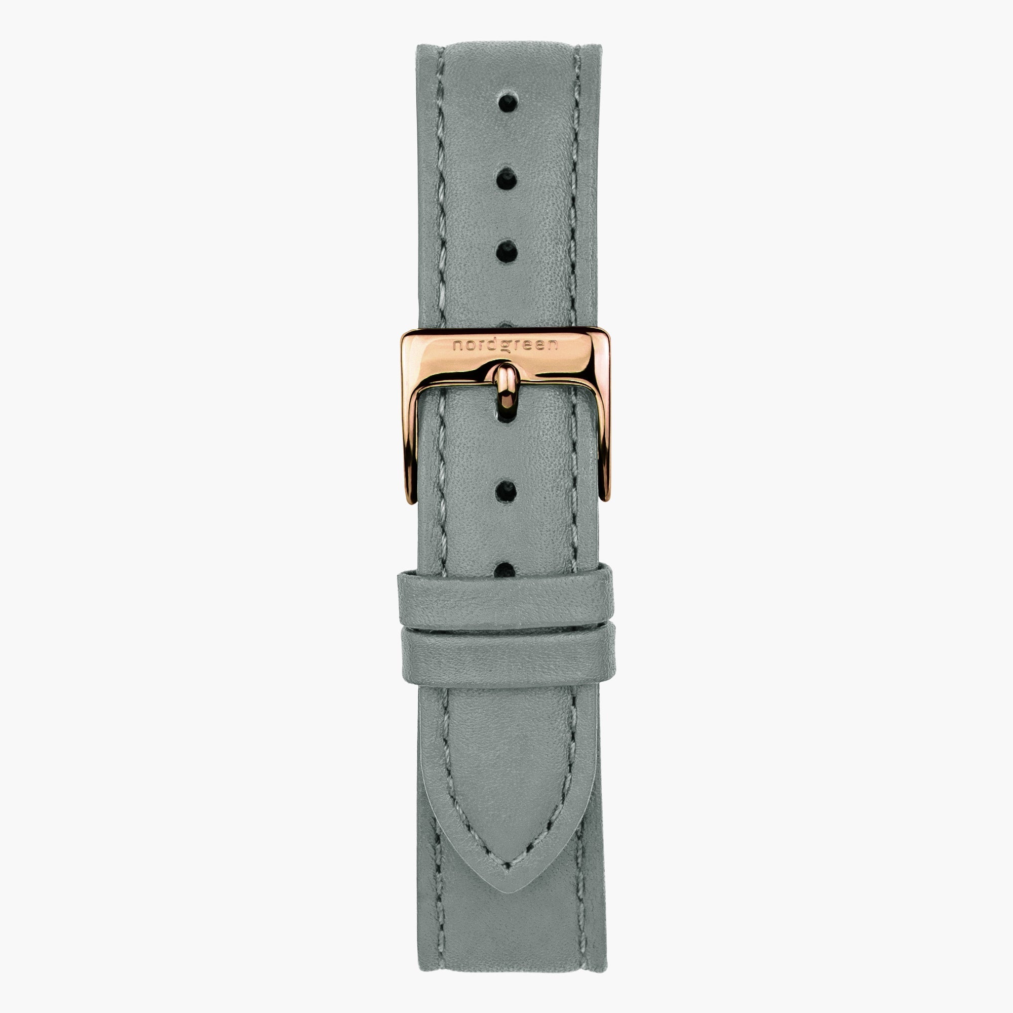 Grey Leather - Rose Gold