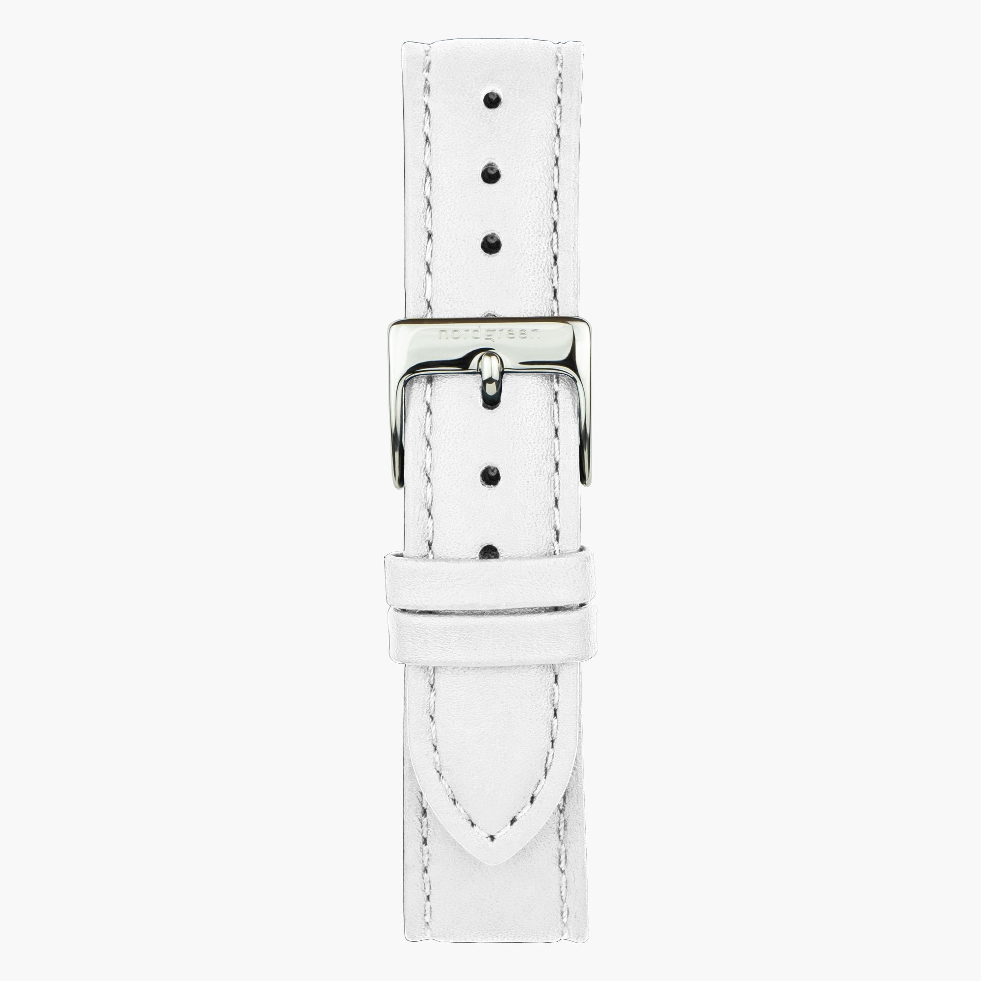White Leather - Silver