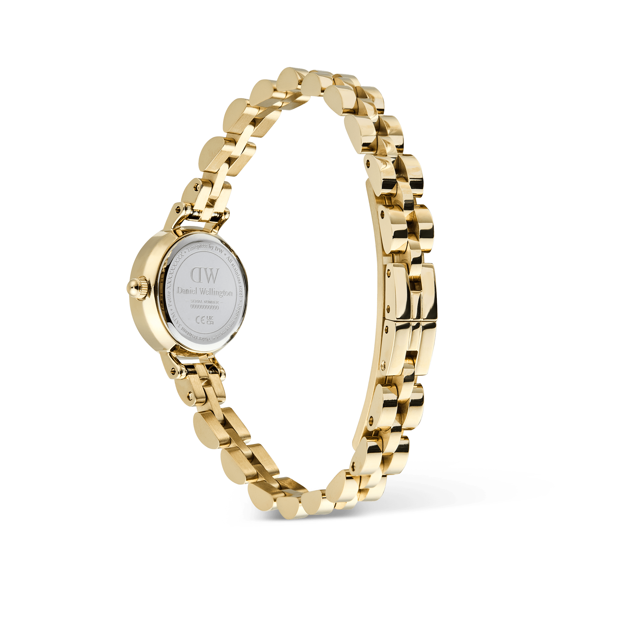 Petite Mini Arch 3-link White Gold