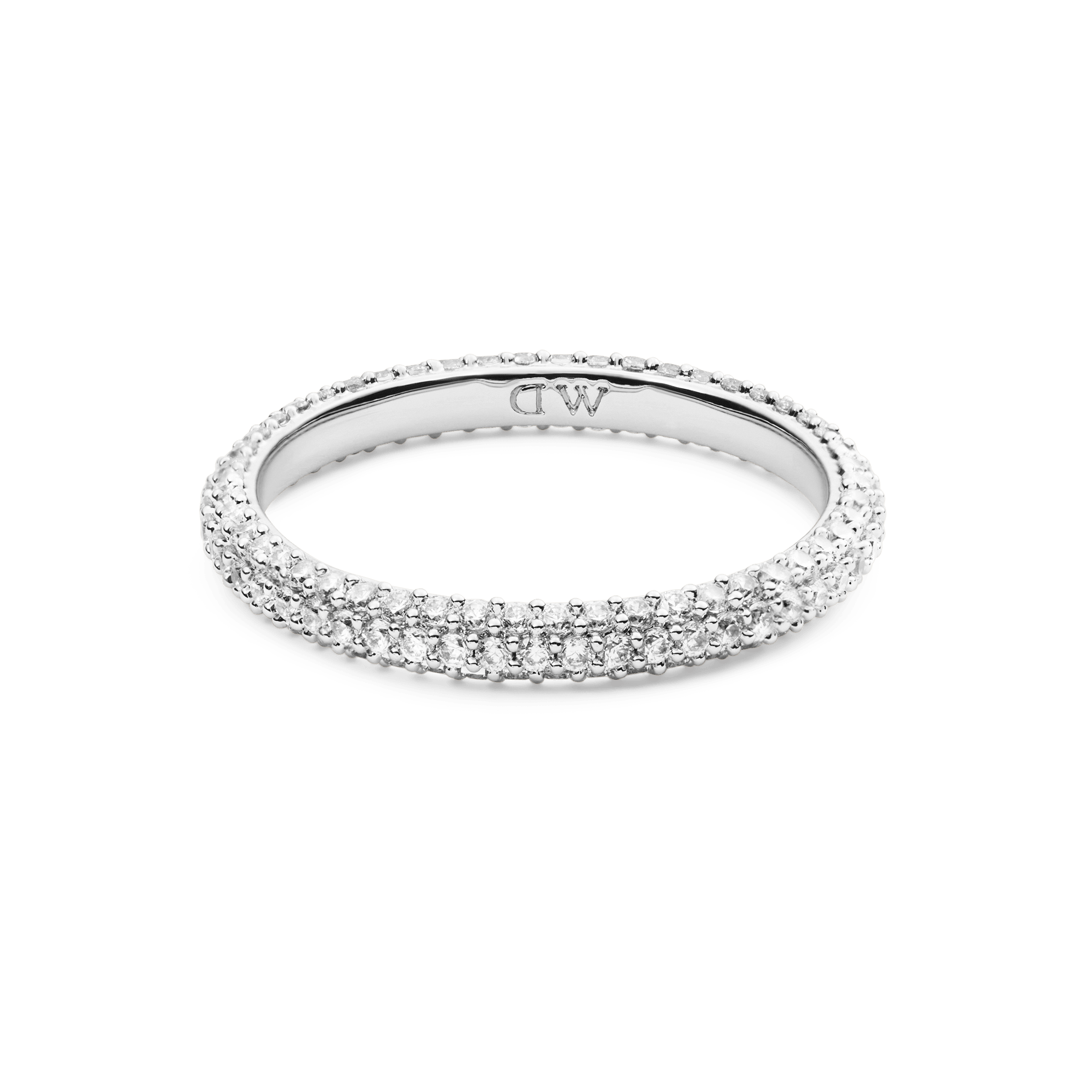 Pavé Ring Silver 3 mm